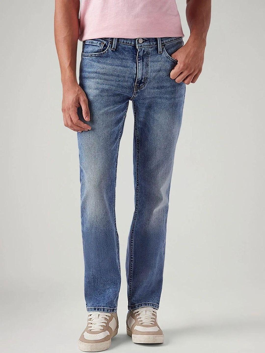 Levis Men Classic Slim Fit Mid-Rise Light Fade Stretchable Jeans
