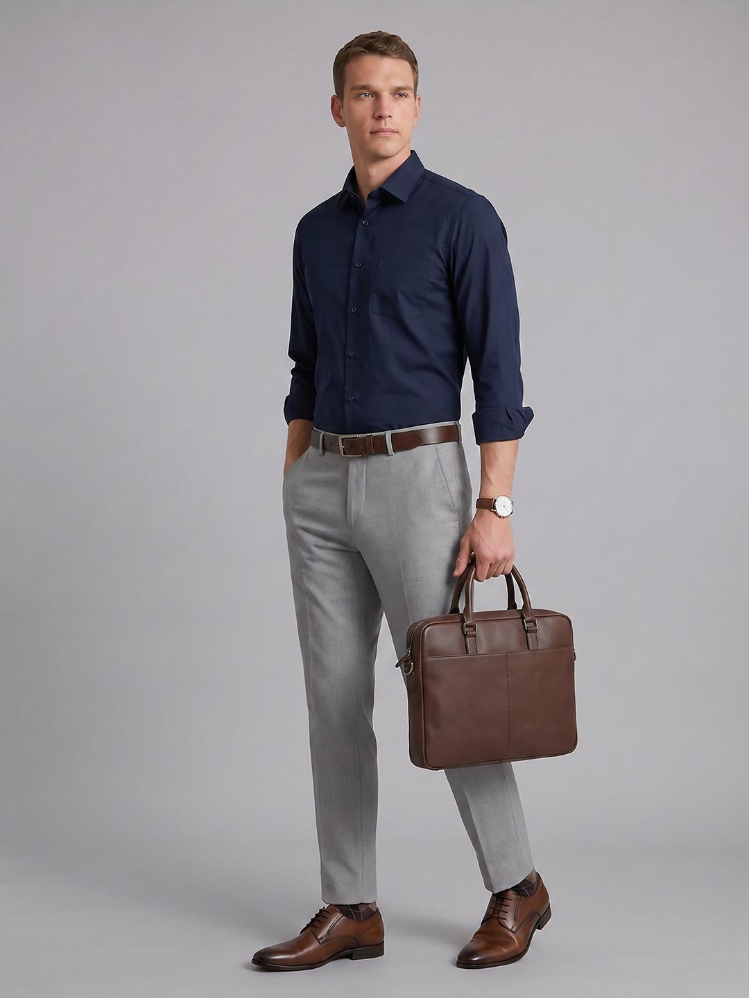 Blackberrys Slim Fit Pure Cotton Formal Shirt