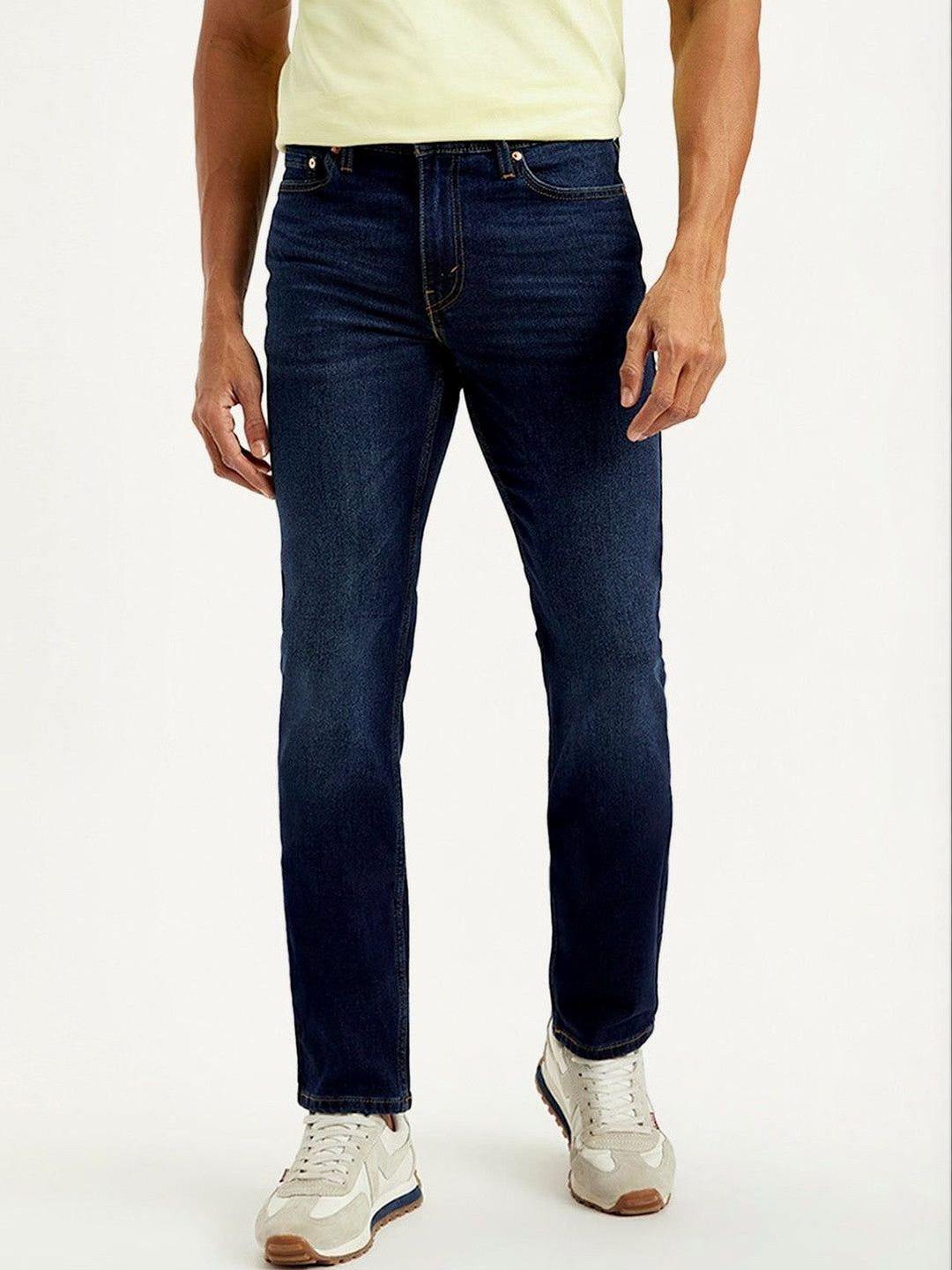 Levis Men Slim Fit Mid-Rise Light Fade Stretchable Jeans