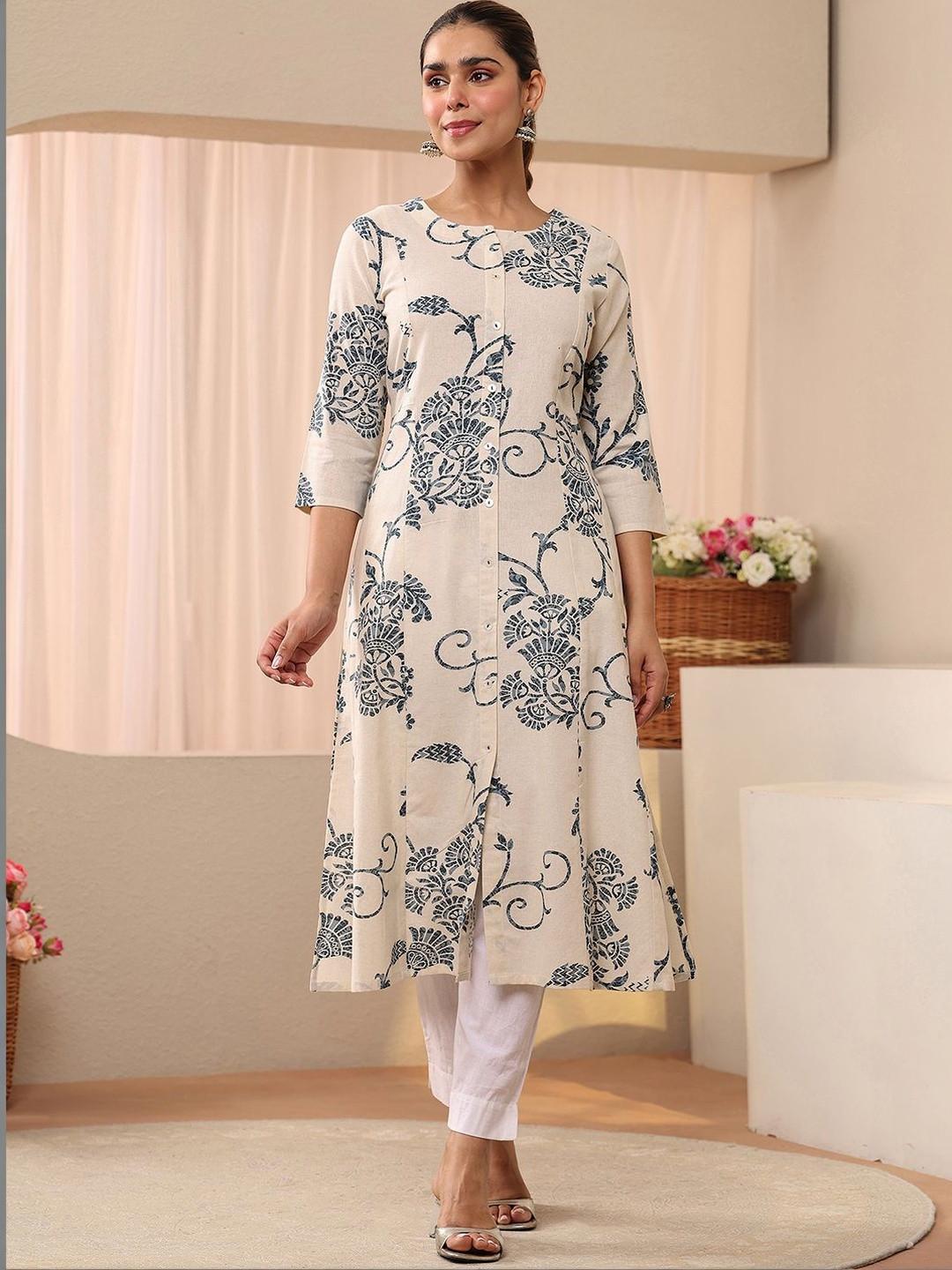 Libas Women Floral Printed Indie Prints Kurta
