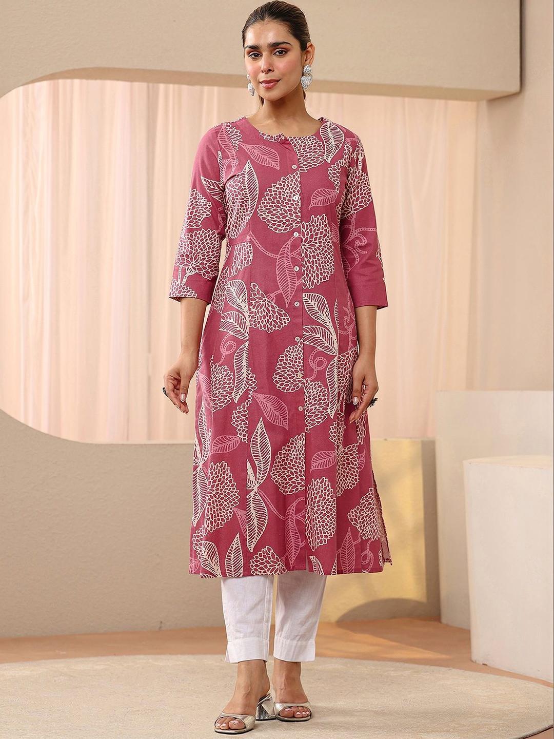 Libas Women Floral Printed Indie Florals Kurta