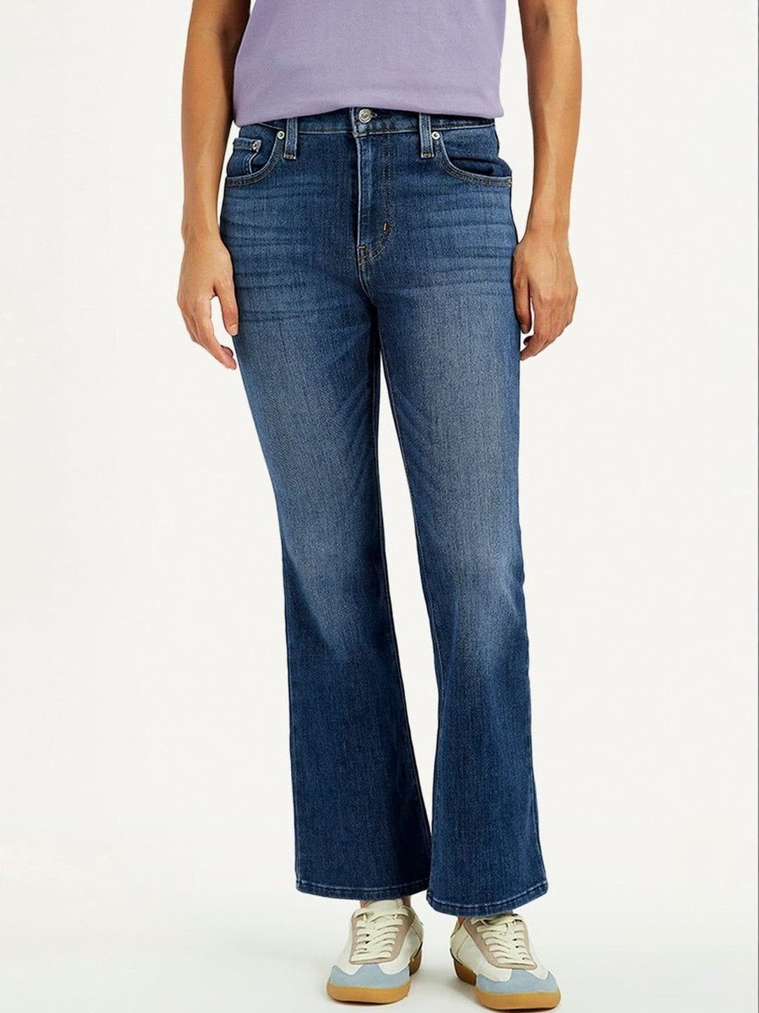 Levis Women's 725 Blue Bootcut Fit High Rise Jeans