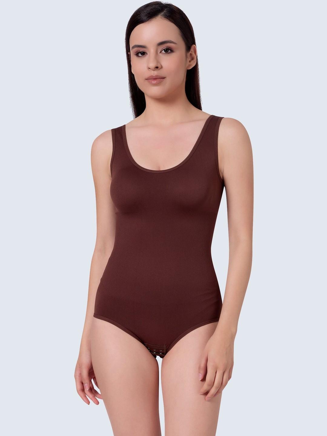 PLUMBURY Women Tummy Control Body Shaper Bodysuit Shapewear