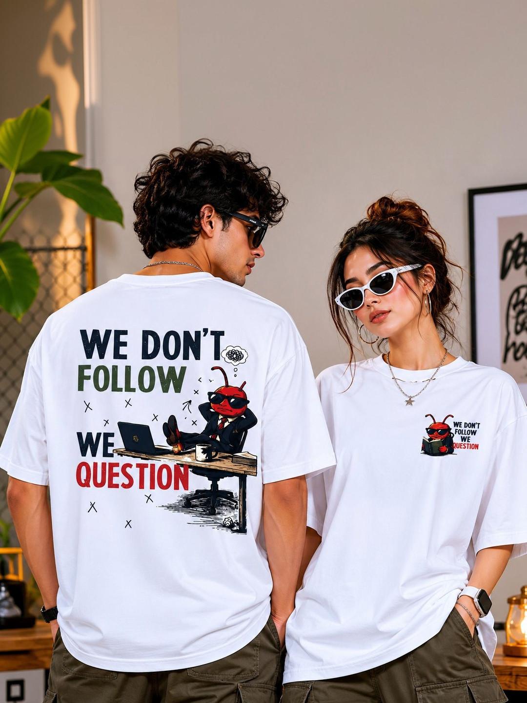 KASSUALLY Janata GenZ Oversized Graphic Cotton T-Shirt
