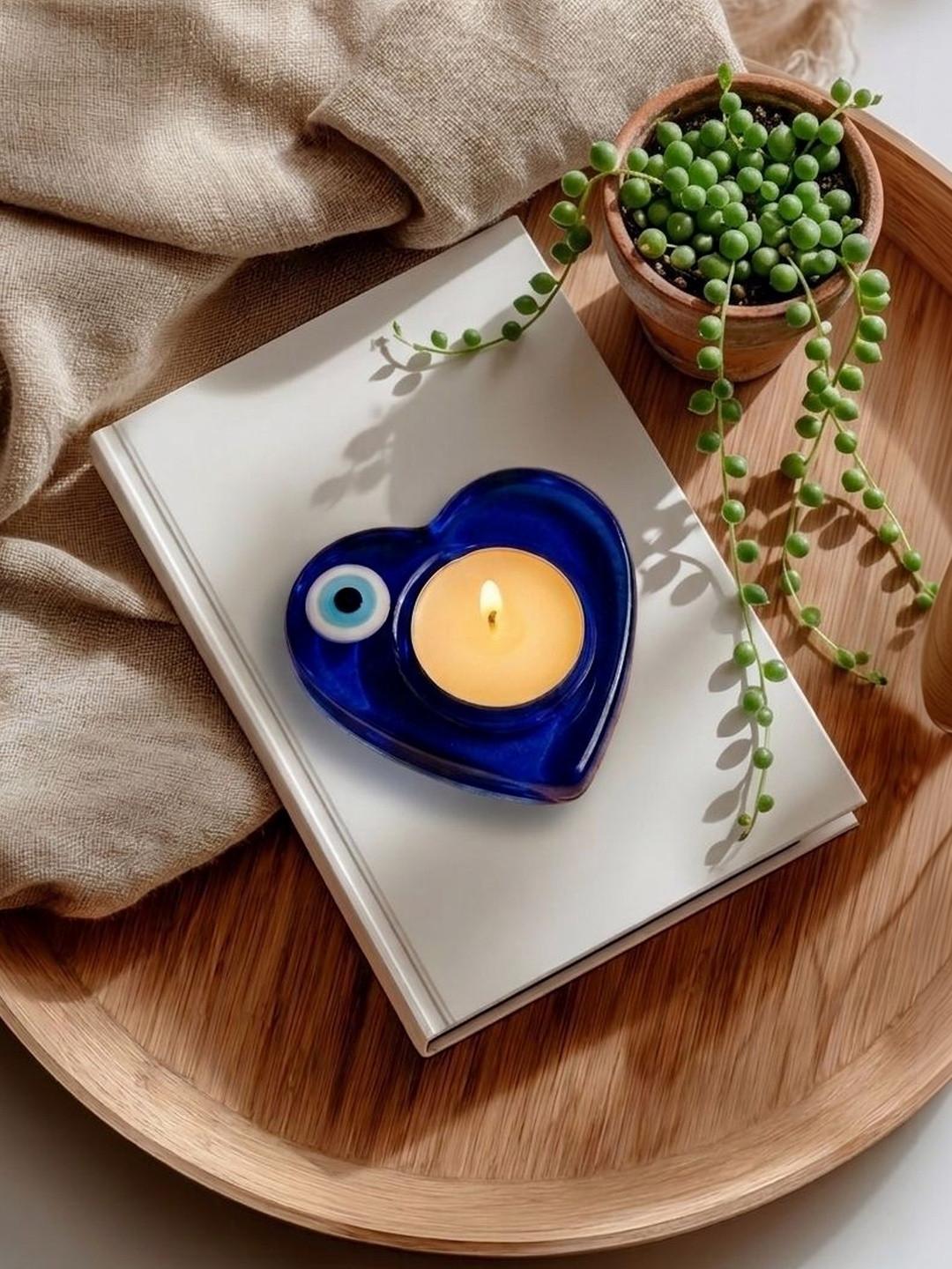 Loklore Blue & Blue Candle