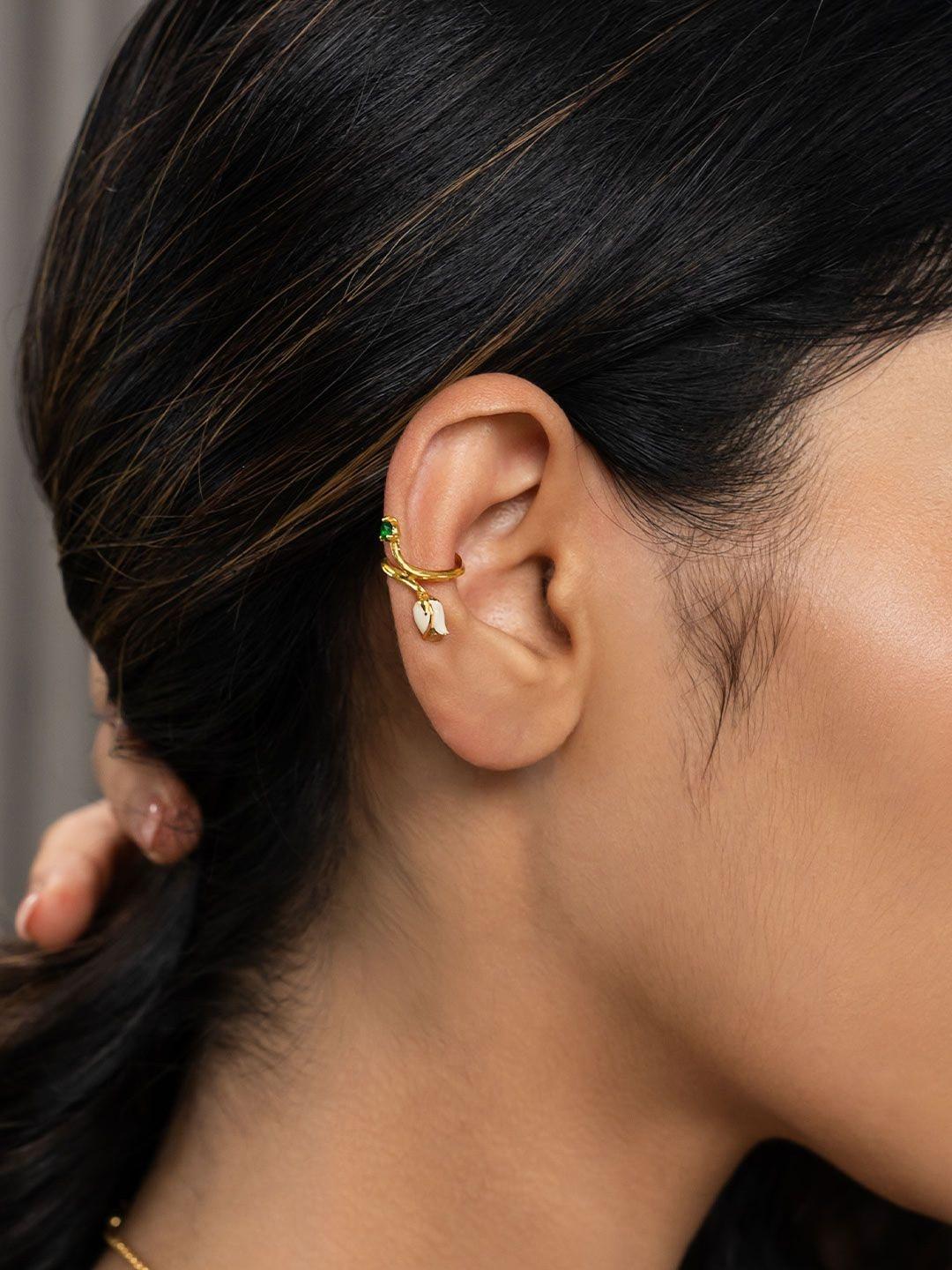 SHAYA Contemporary Half Hoop Earrings