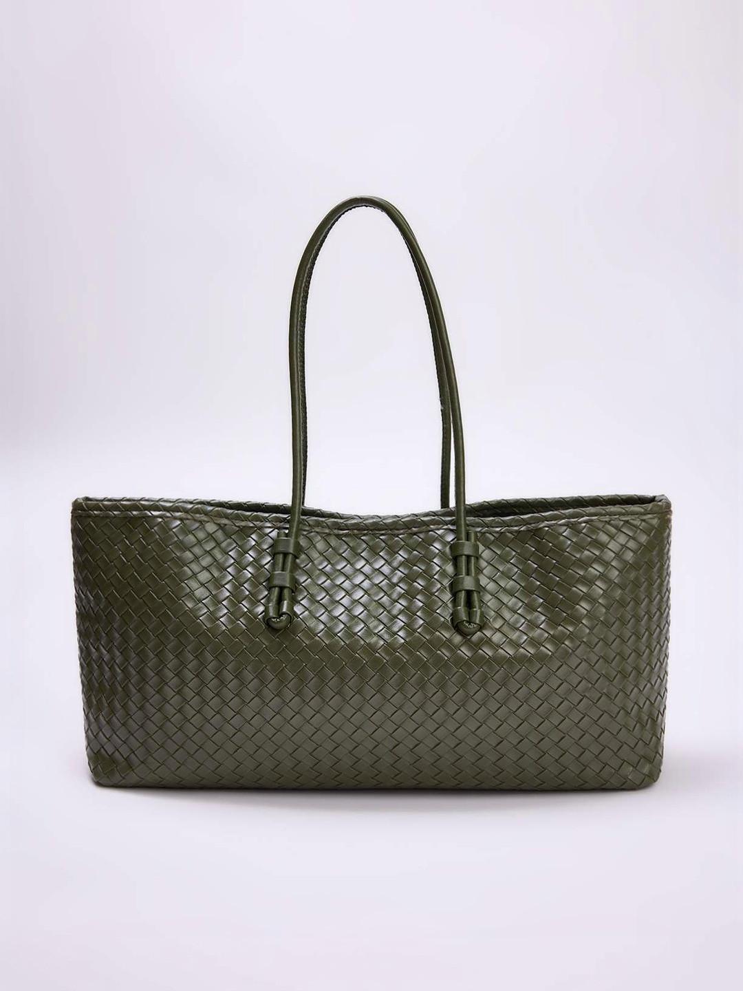 Trendyol Textured Shopper Tote Bag