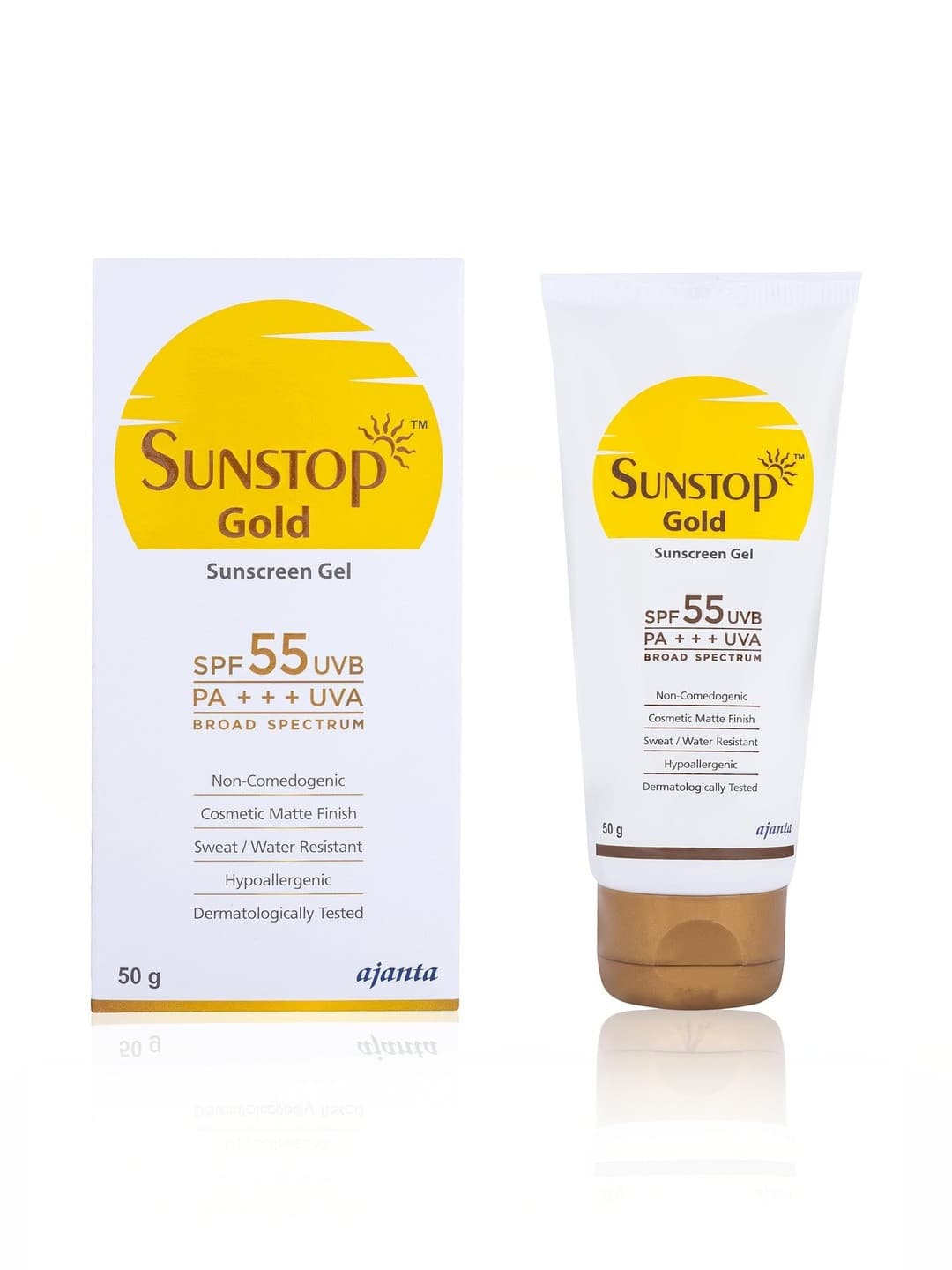 SUNSTOP Gold SPF 55 PA+++ Sunscreen Gel - 50 g