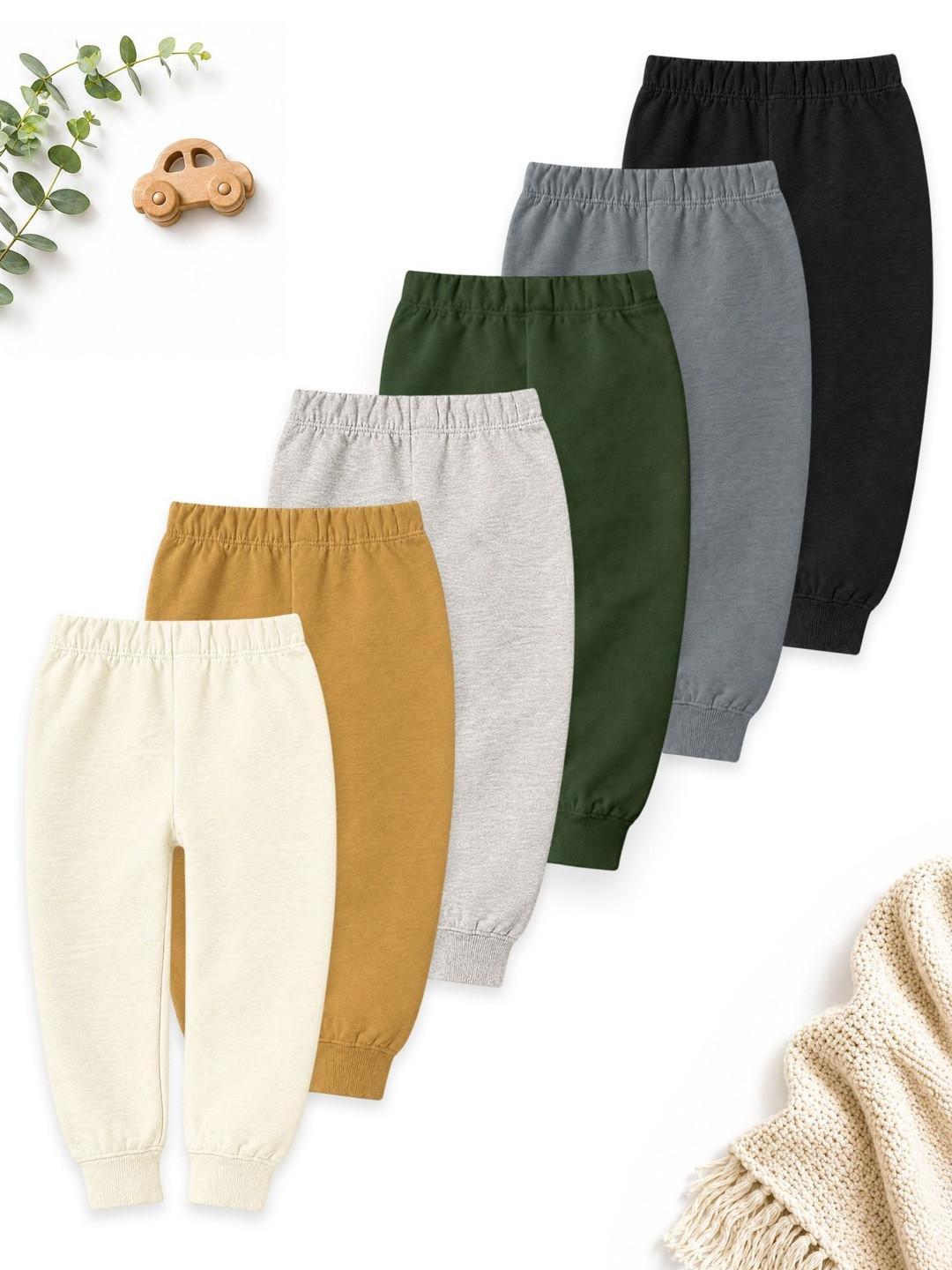 YK Boys Pack of 6 Regular Fit Joggers