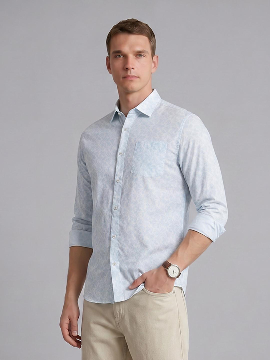 Blackberrys Floral Printed Pure Cotton Casual Shirt