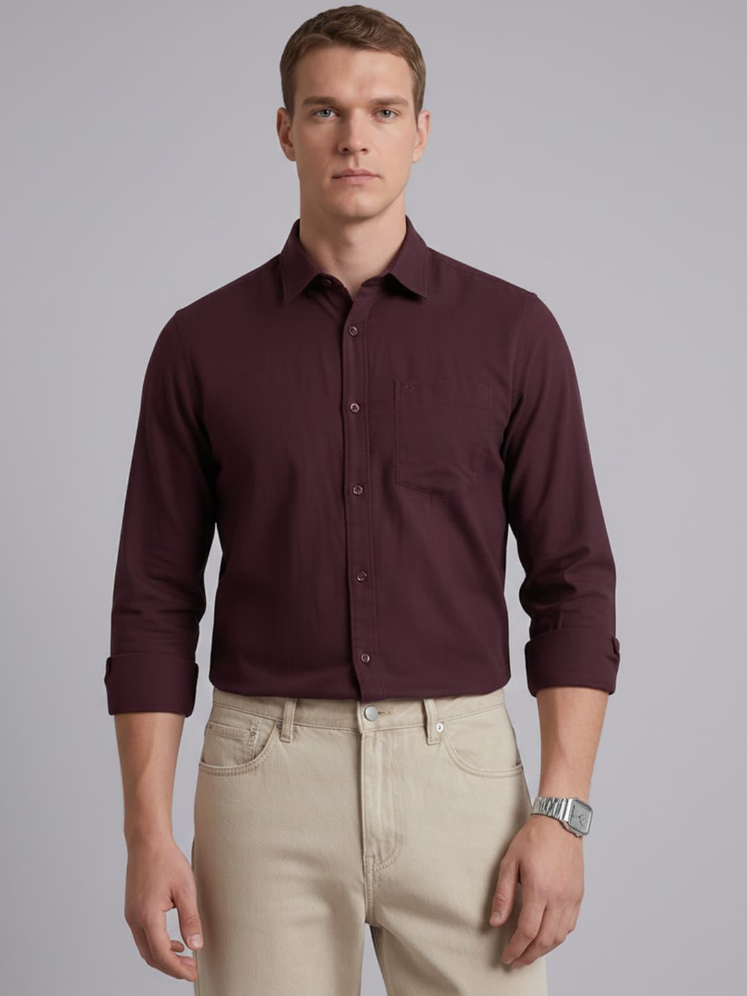 Blackberrys Slim Fit Pure Cotton Casual Shirt
