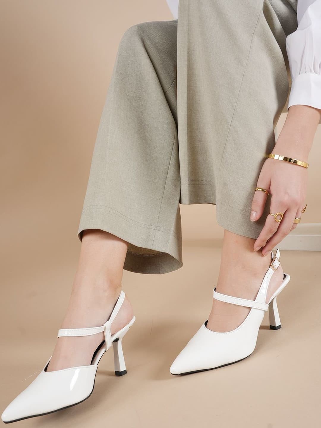 Lavie Party Slim Heeled Pumps with Buckles