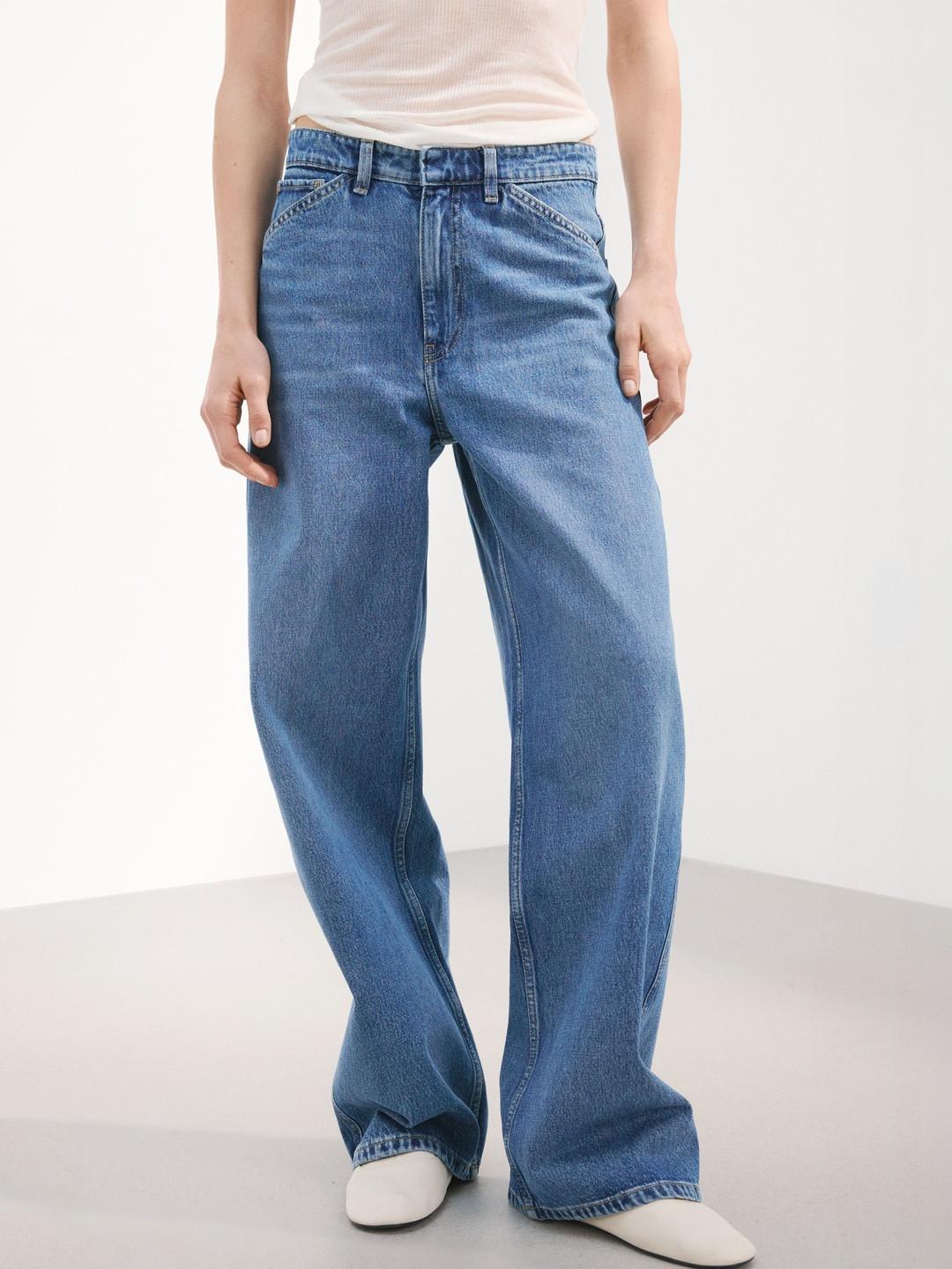 MANGO Women Bootcut Mid-Rise Light Fade Jeans