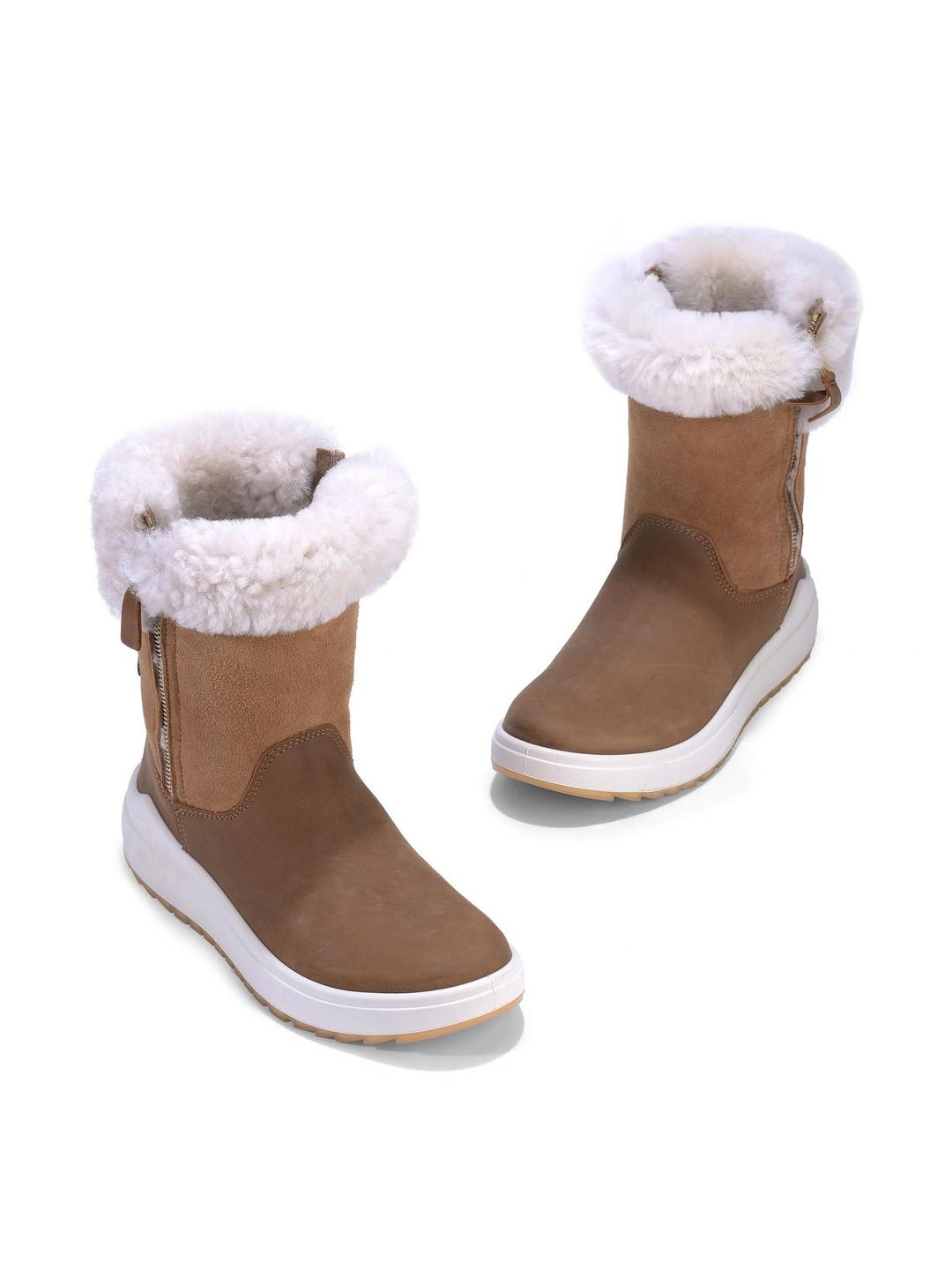 Woods Women Round Toe Lace-Ups Winter Boots