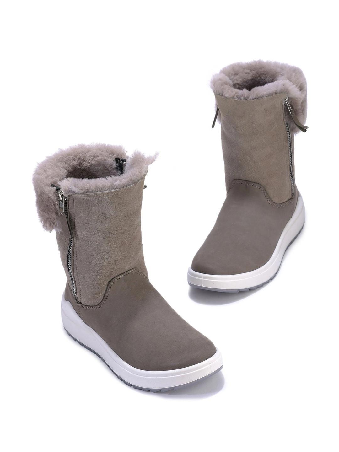 Woods Women Round Toe Lace-Ups Winter Boots