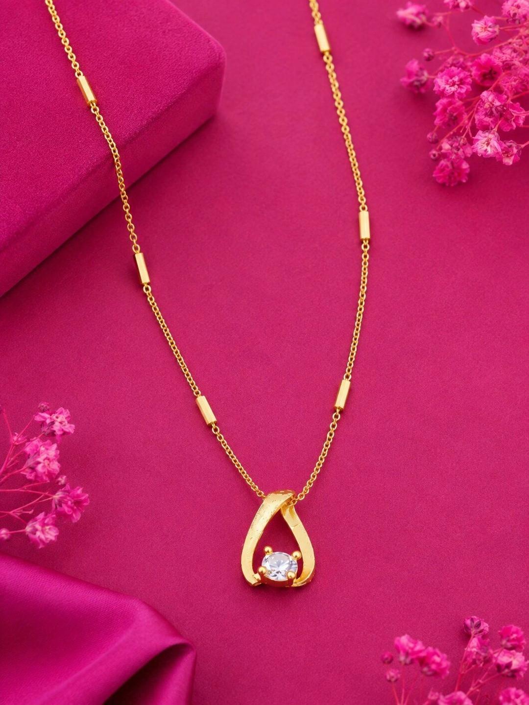 Sangria Brass Gold-Plated Necklace