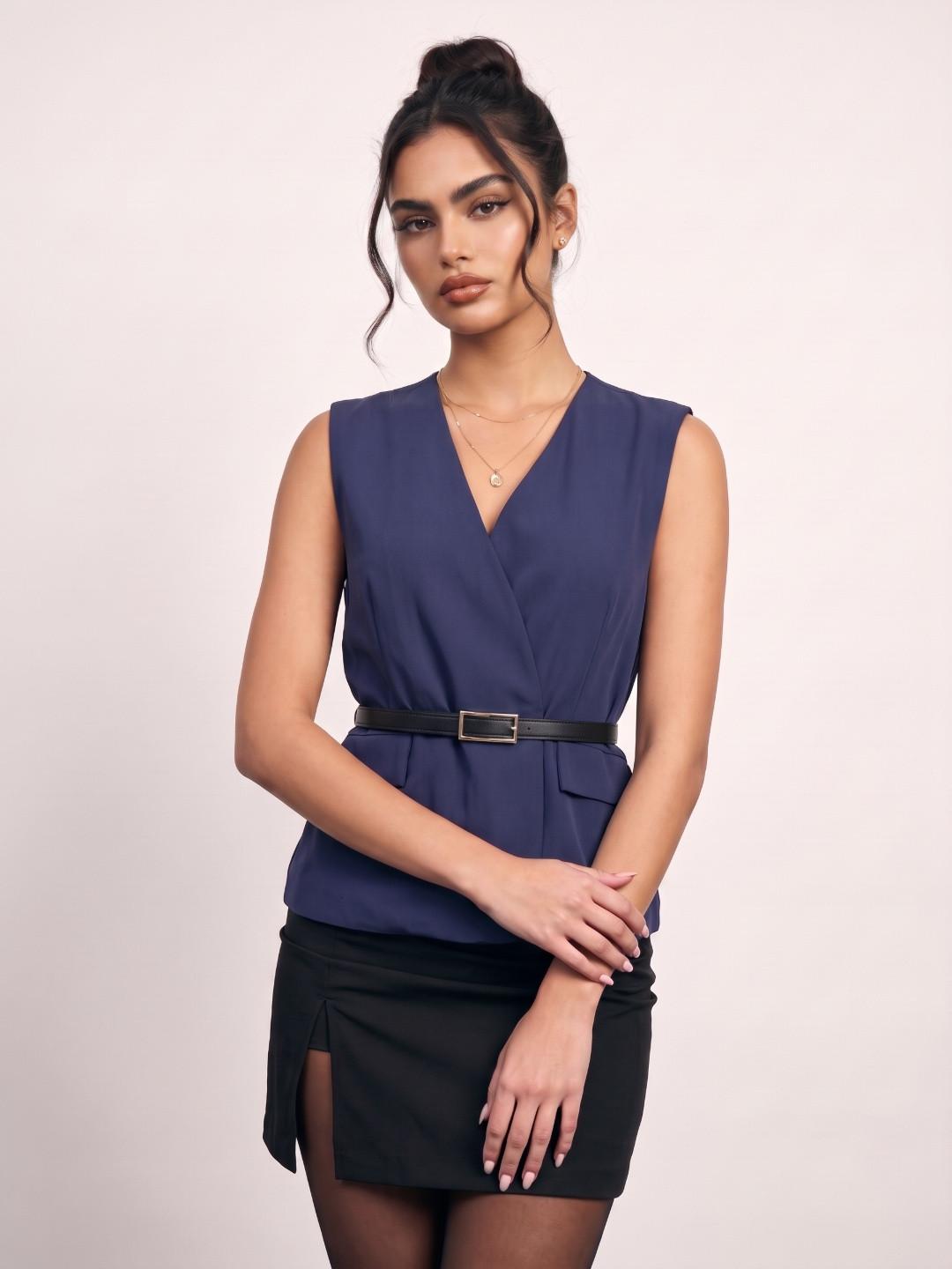 Phosphorus Women Waistcoat with Belt