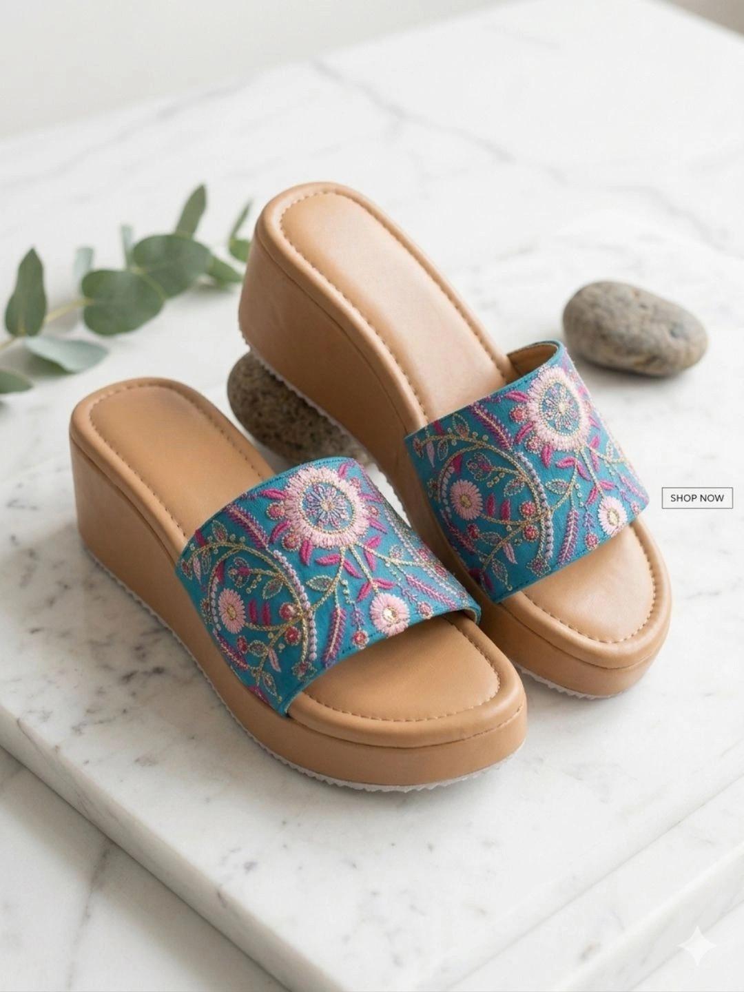 Anouk Ethnic Wedge Sandals