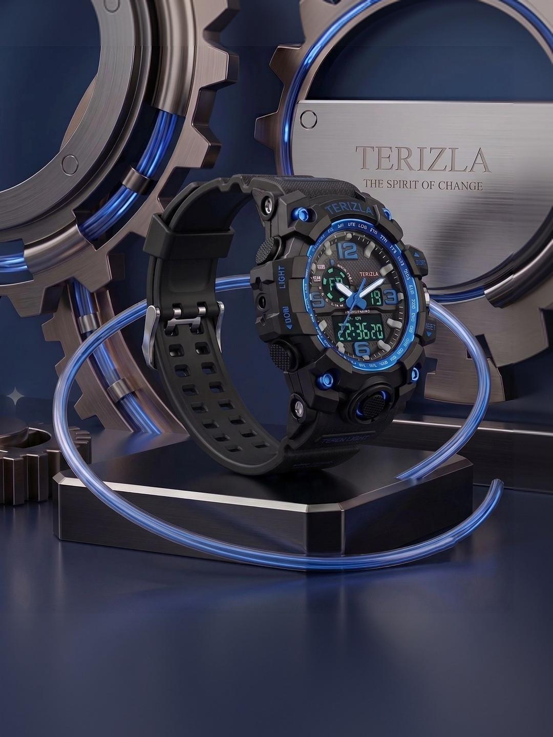 TREX Men Dial & Straps Analogue and Digital Watch 1155_BLUE_Txr1