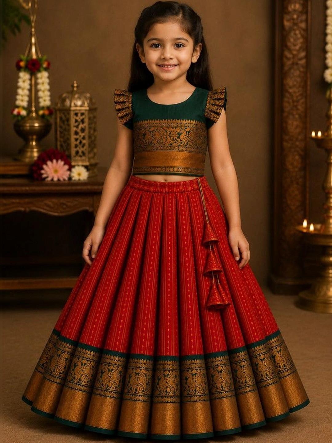amzira Girls Ready to Wear Lehenga &