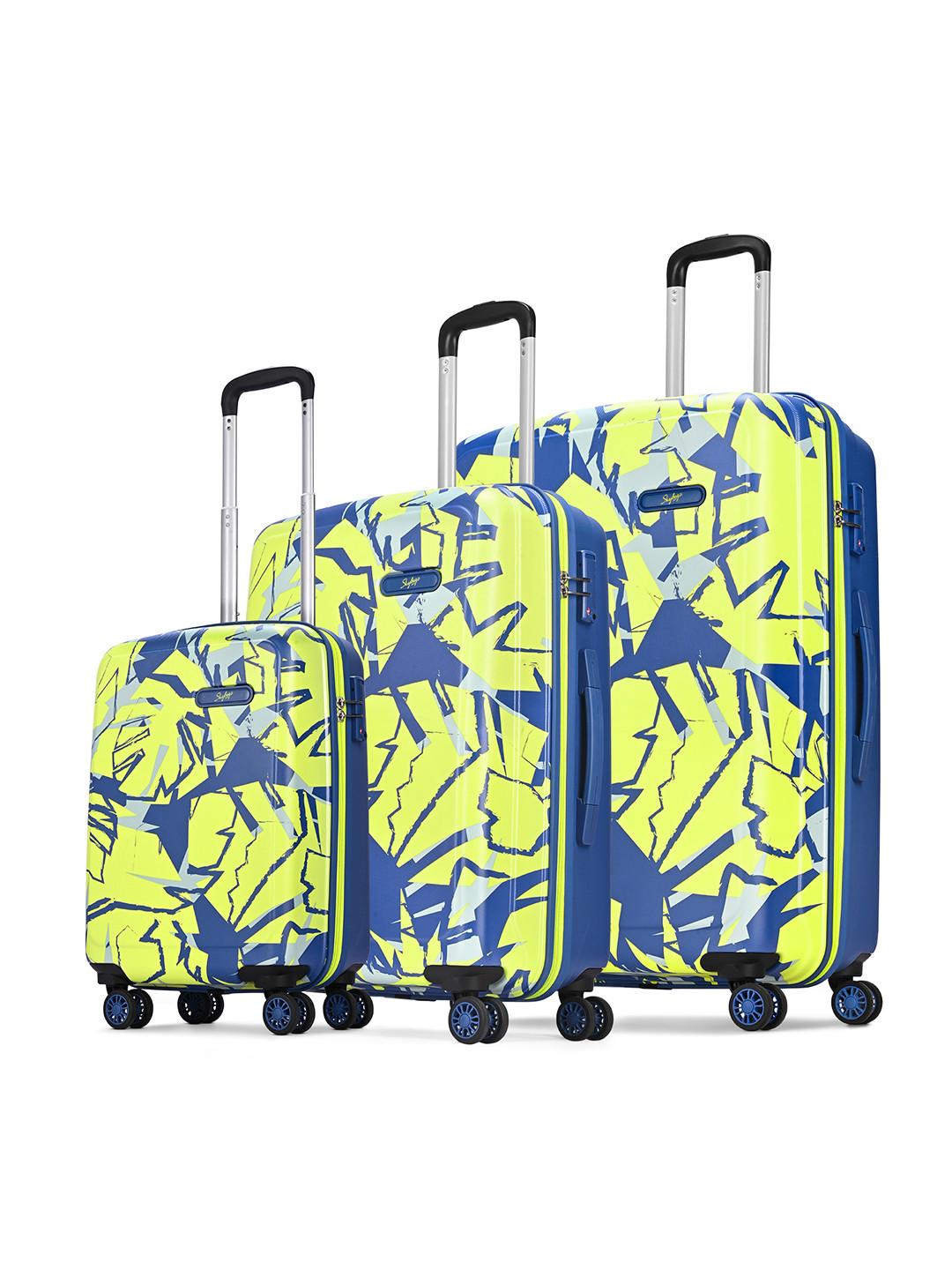 Skybags Unisex Lush Set of 3 (S+M+L) Hard Side Trolley Bag with TSA Lock