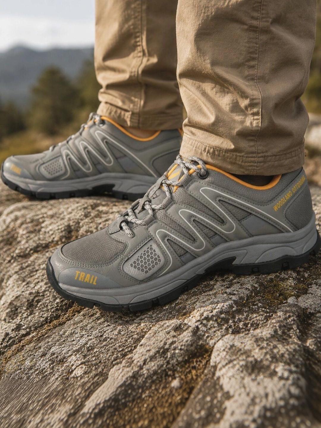 Woodland Men Leather Trekking Shoes