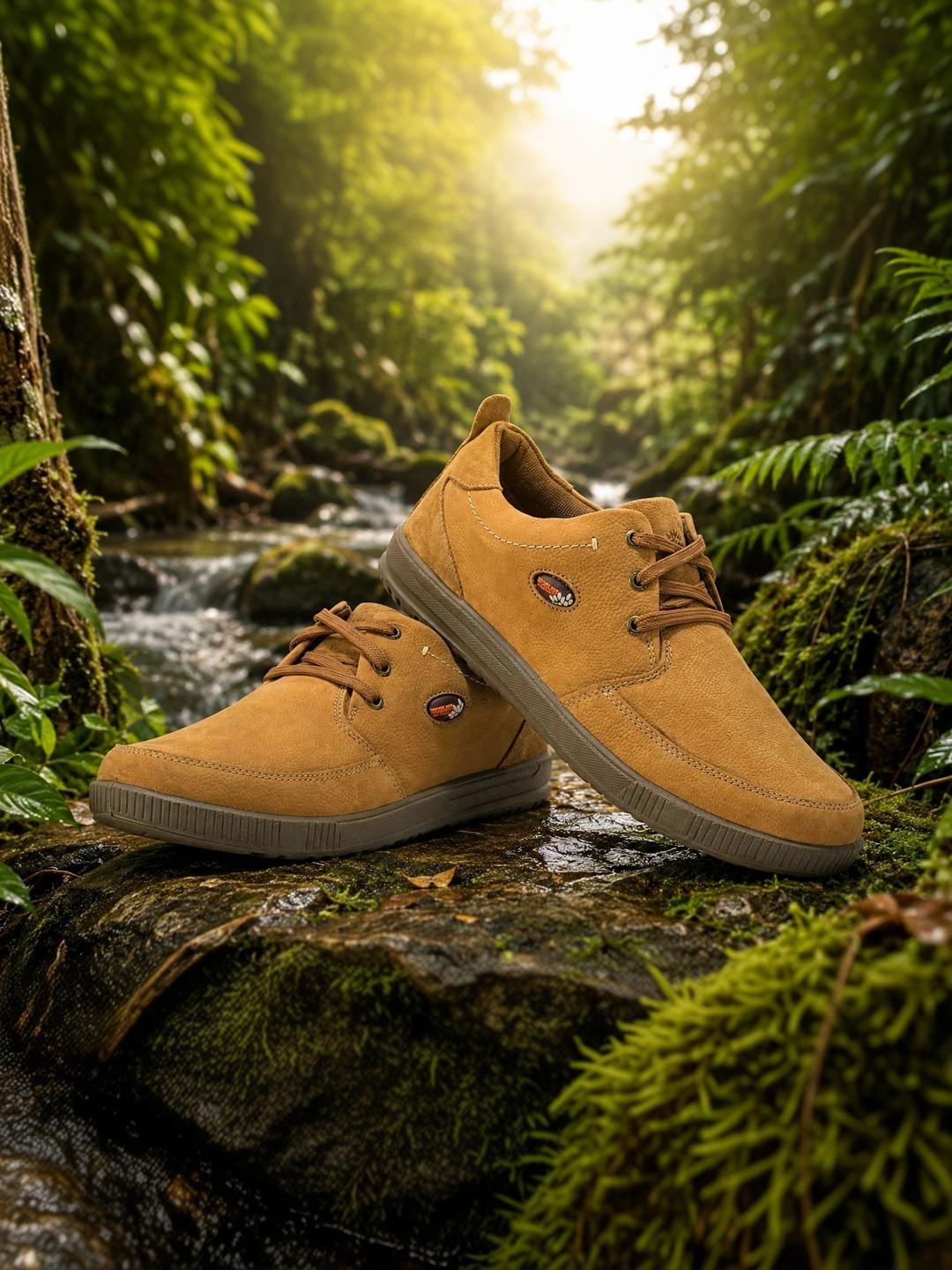 Woodland Men Leather Sneakers