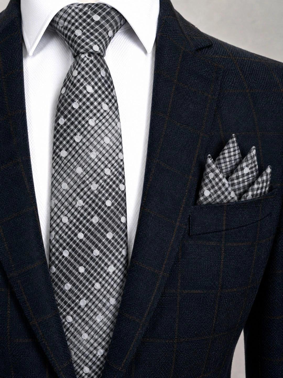 Cazzano Men Checked Broad Tie