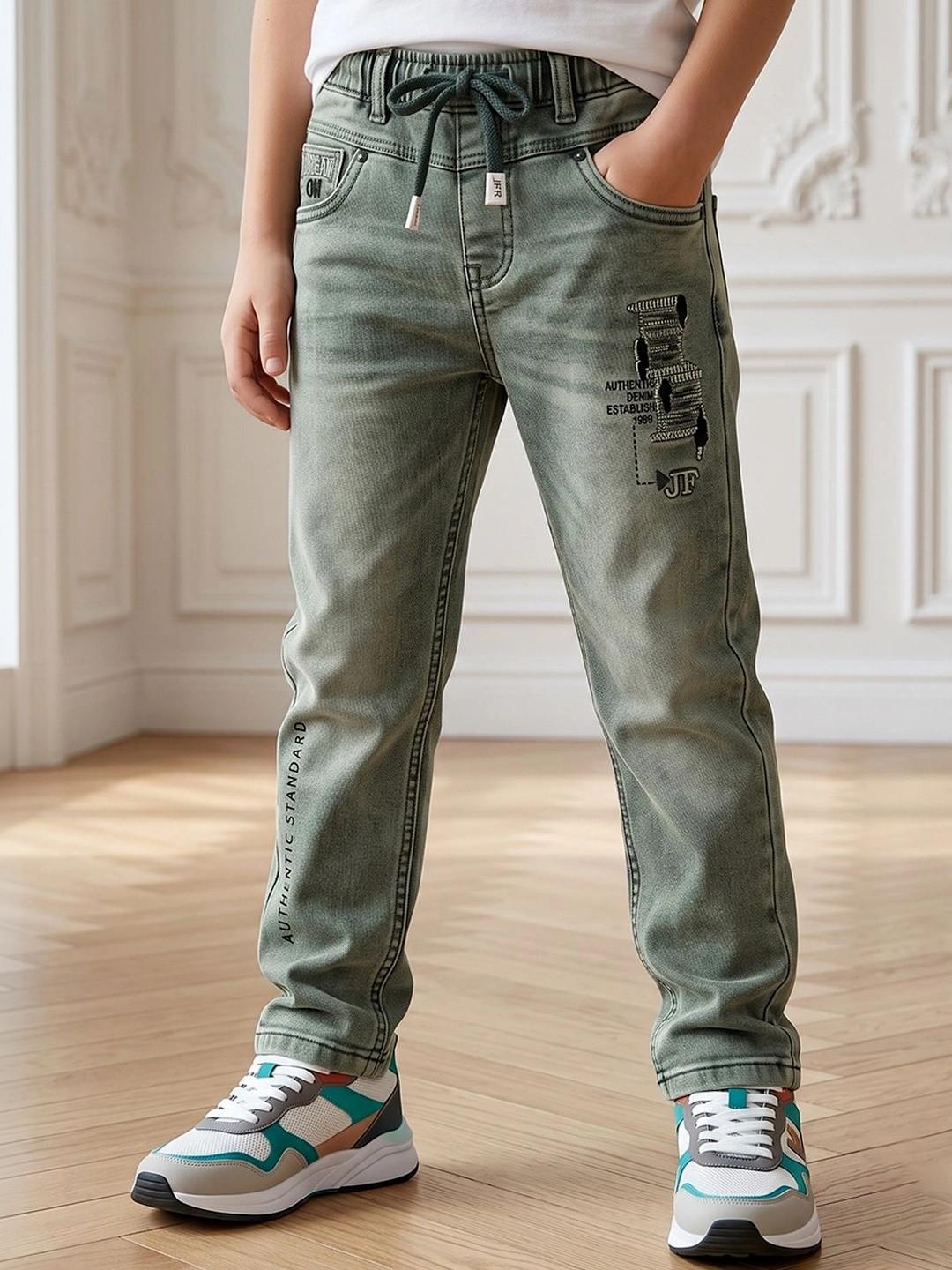 Killer Boys Straight Fit Mid-Rise Highly Distressed Printed Stretchable Jeans