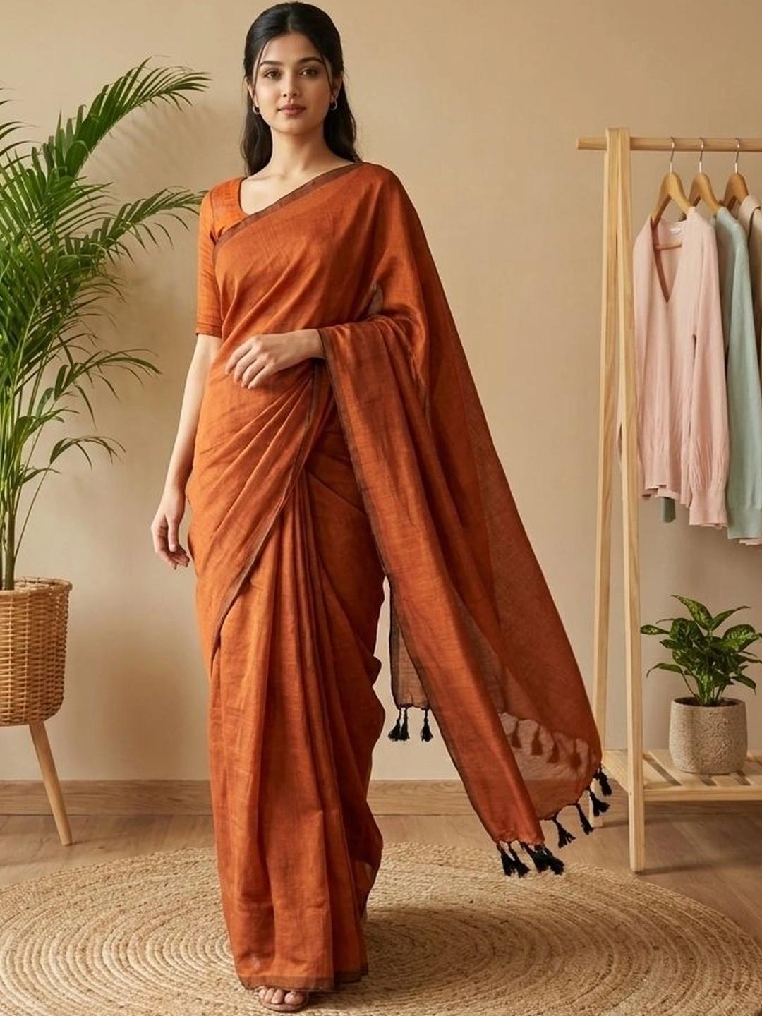 ADUKIAZ Pure Cotton Saree