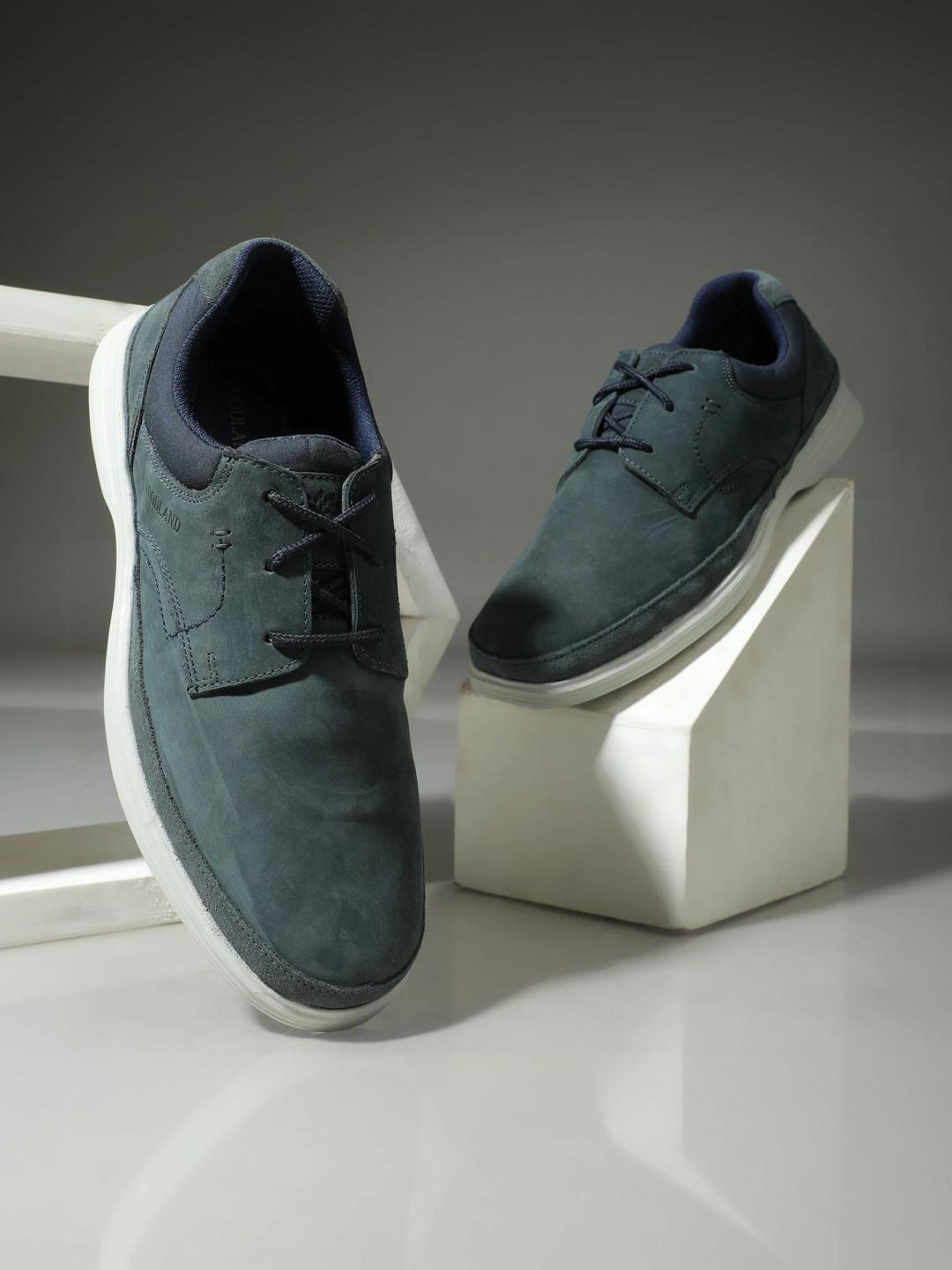 Woodland Men Leather Sneakers