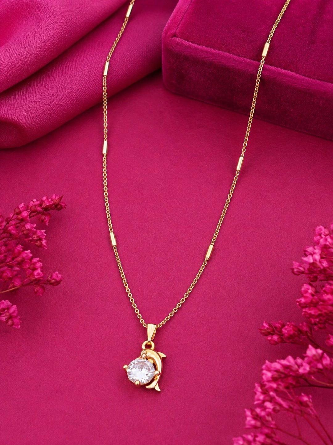 Sangria Brass Gold-Plated Necklace