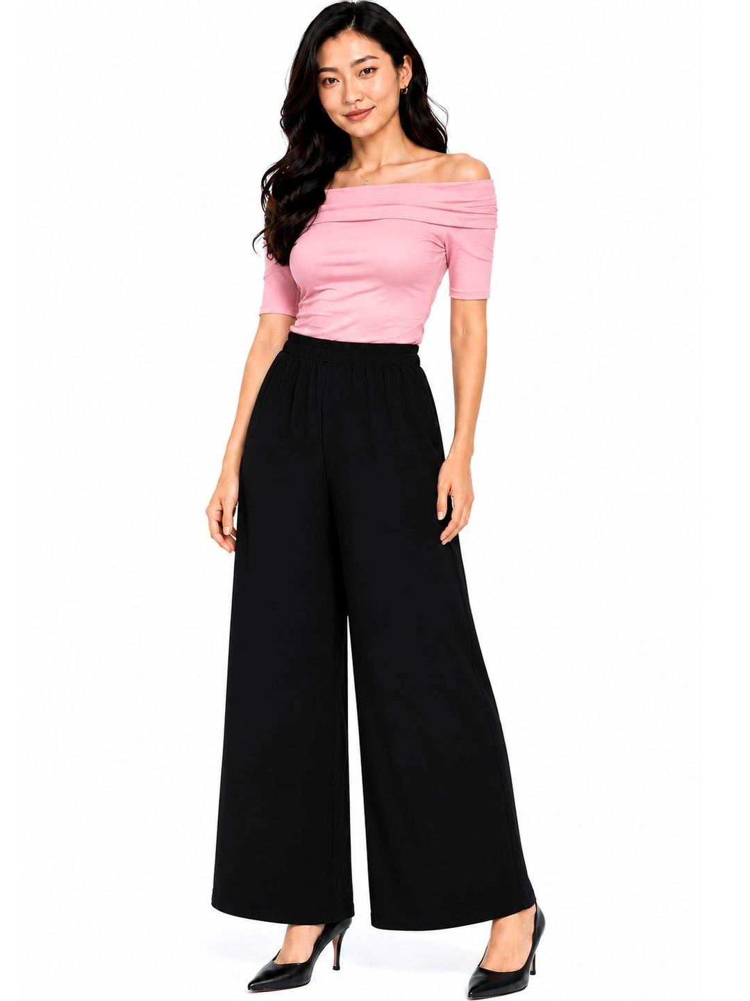Threadbloom Women Knitted Palazzos