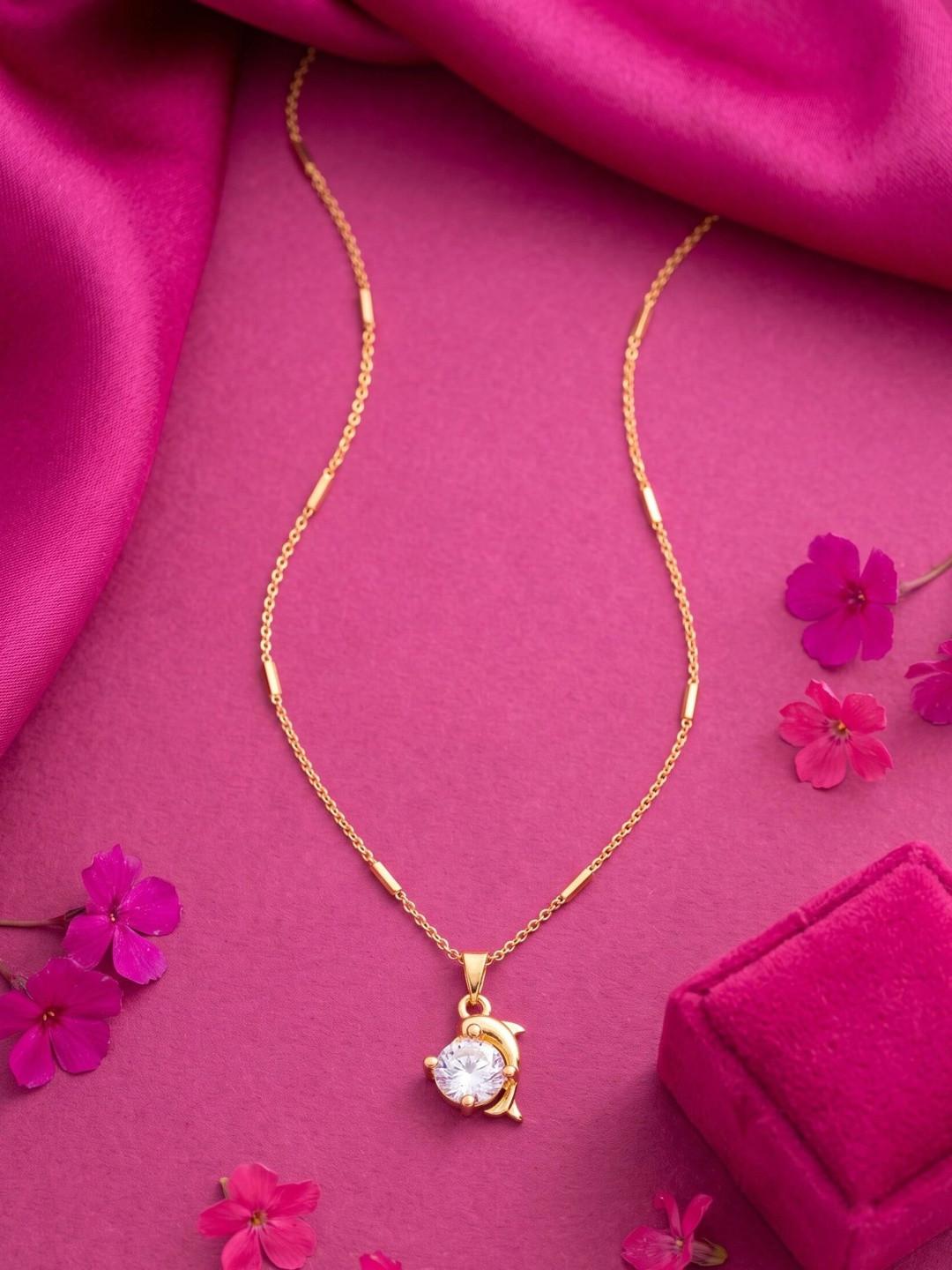 Sangria Brass Gold-Plated Necklace