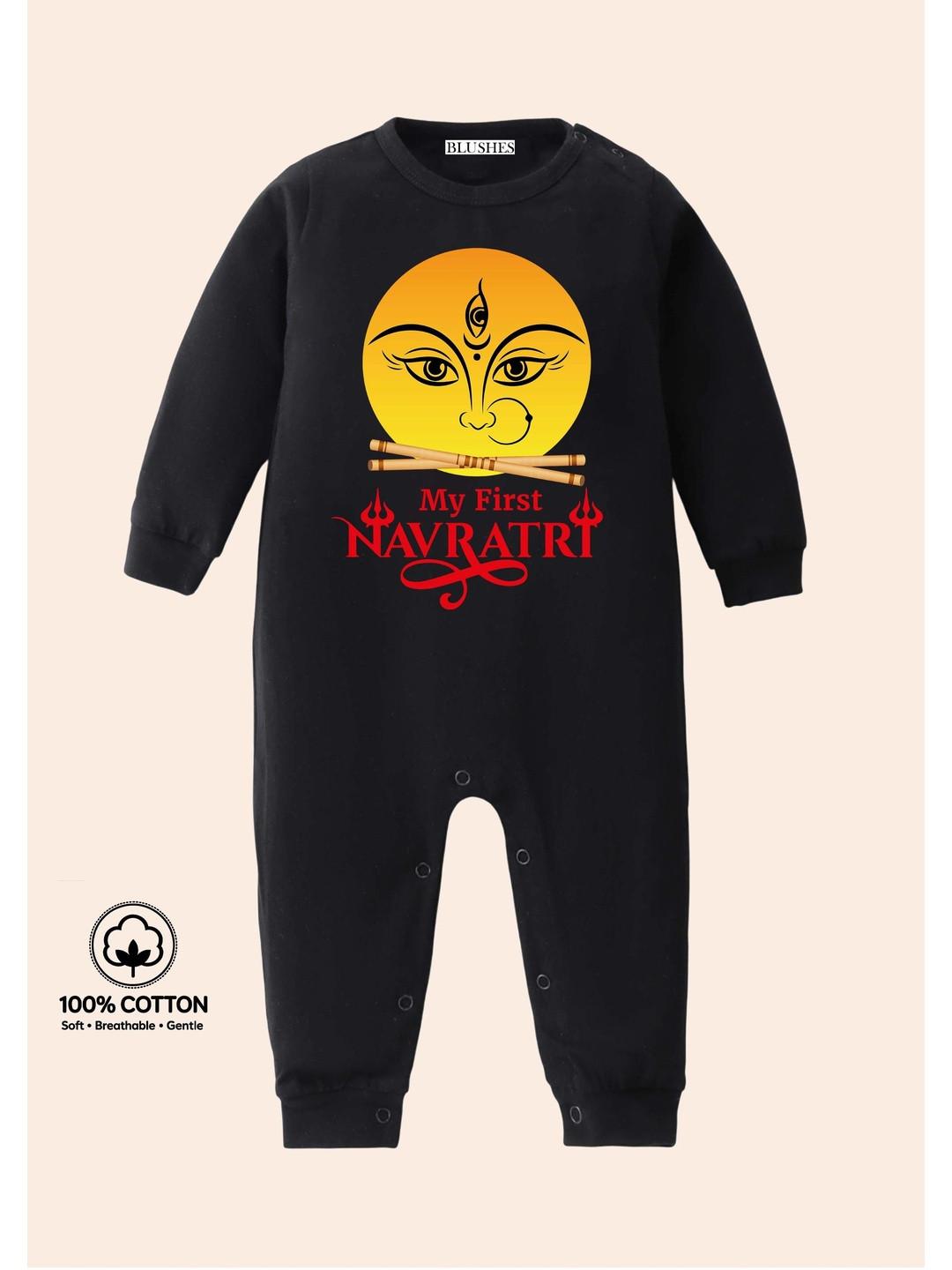 BLUSHES Infants Printed Cotton Rompers