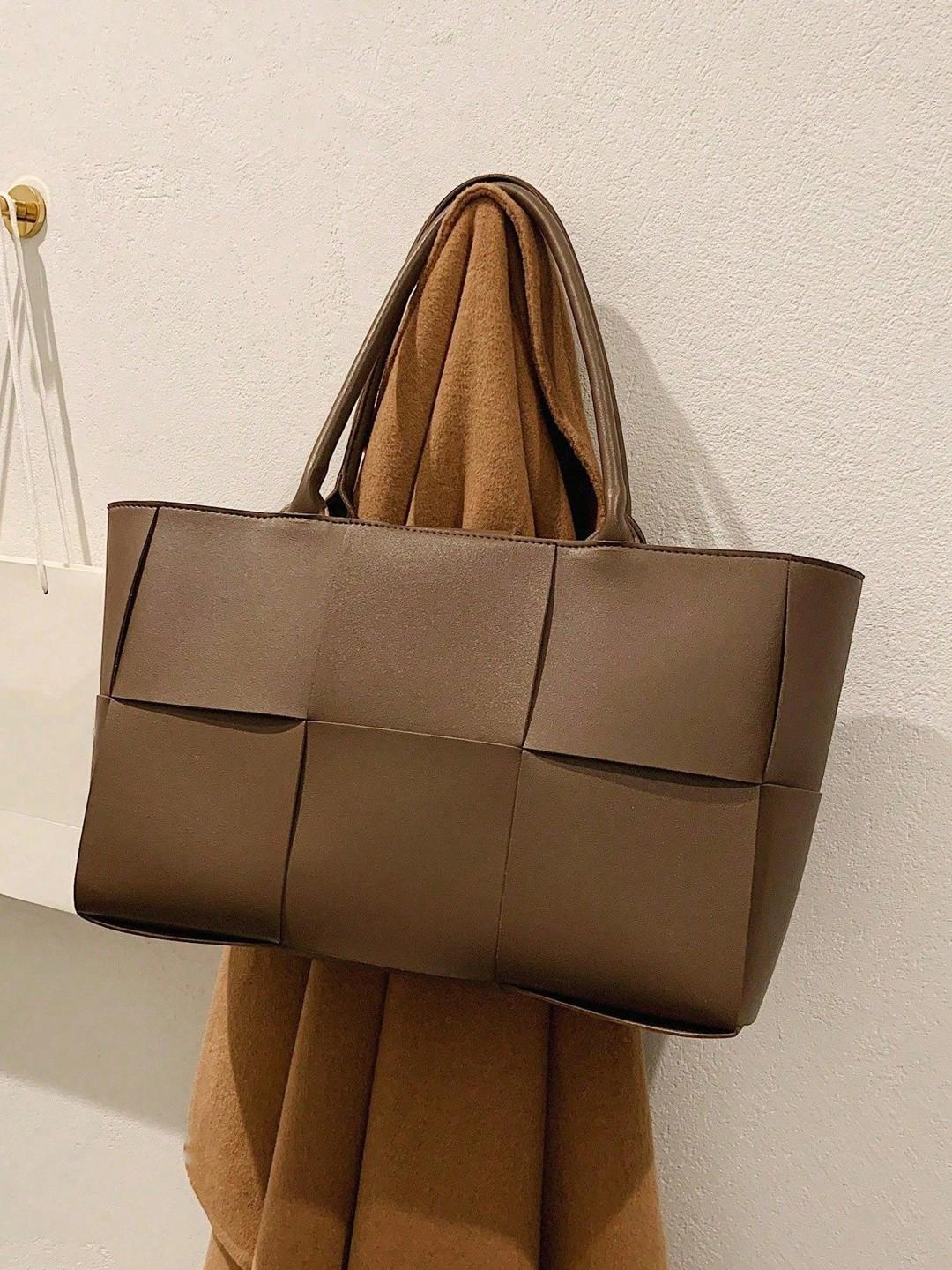 LARCH PU Structured Tote Bag