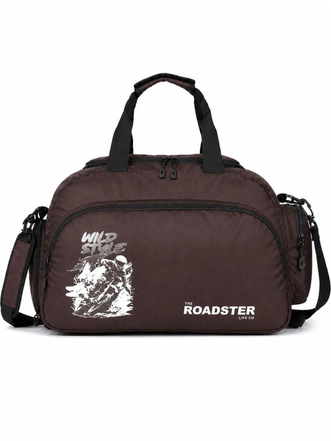 Roadster Printed Medium Sports or Gym Duffel Bag