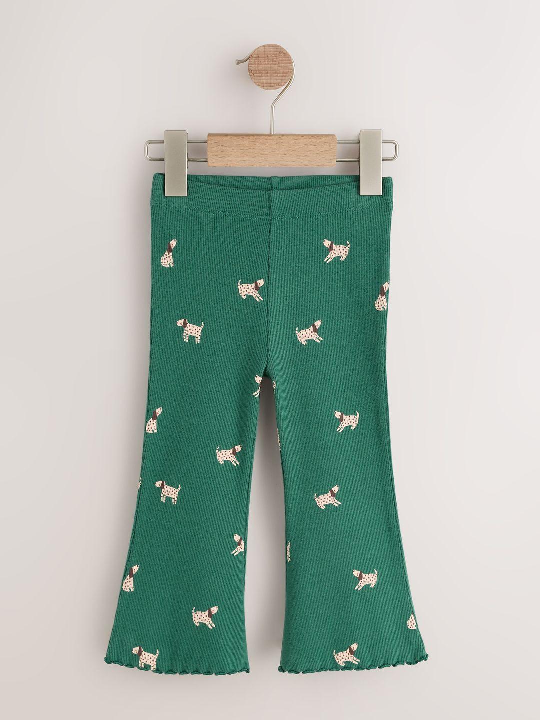 NEXT Girls Cotton Blend Printed Ankle Length Leggings