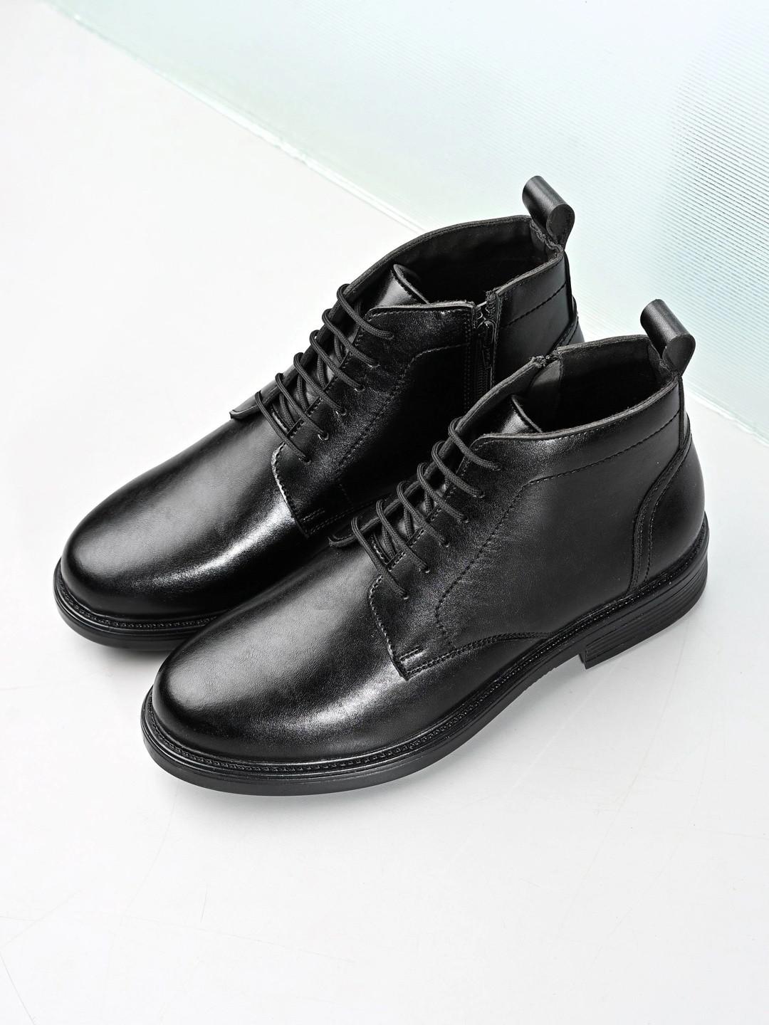 AfroJack Men Round Toe Lace-Ups Regular Boots