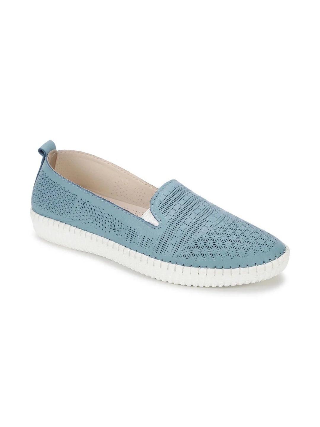 Woods Women Perforations Leather Loafers