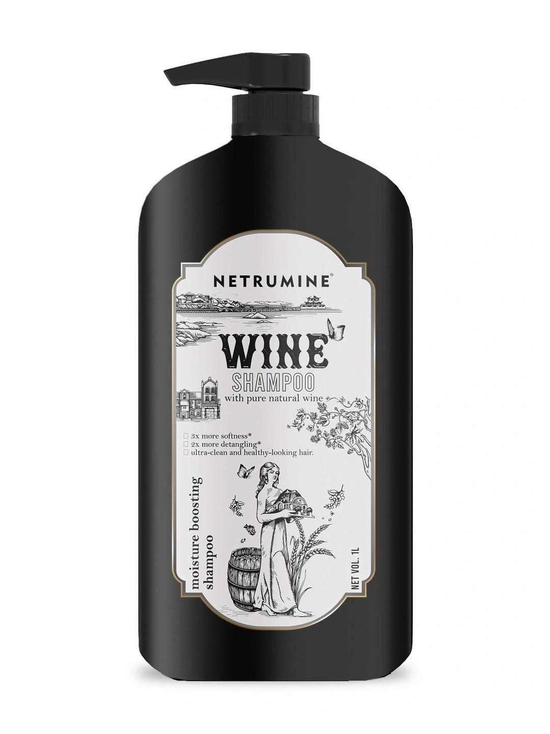 NETRUMINE Wine Shampoo For Gentle Cleansing - 1 L