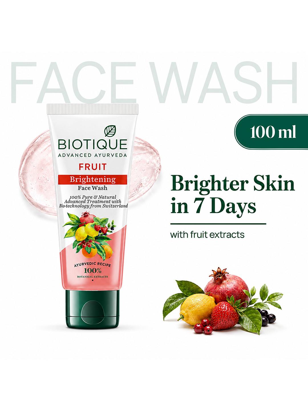 Biotique Pure & Natural Fruit Brightening Face Wash - 100 ml