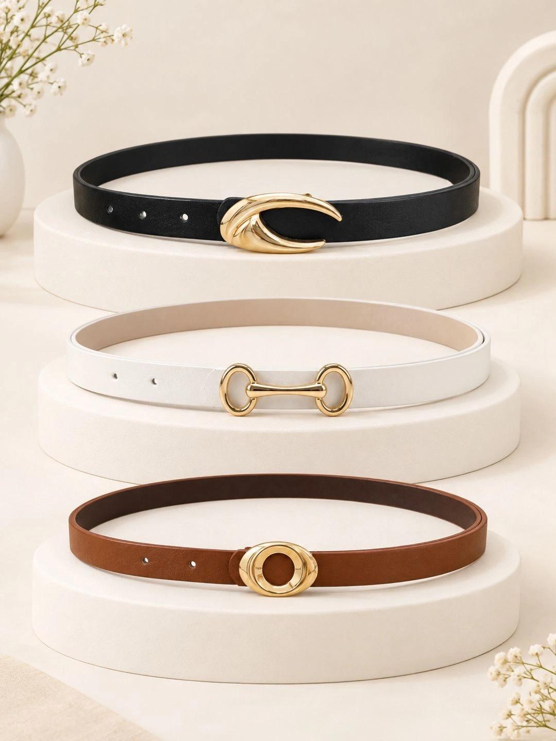 CRUSSET Women 3 PU Formal Belt