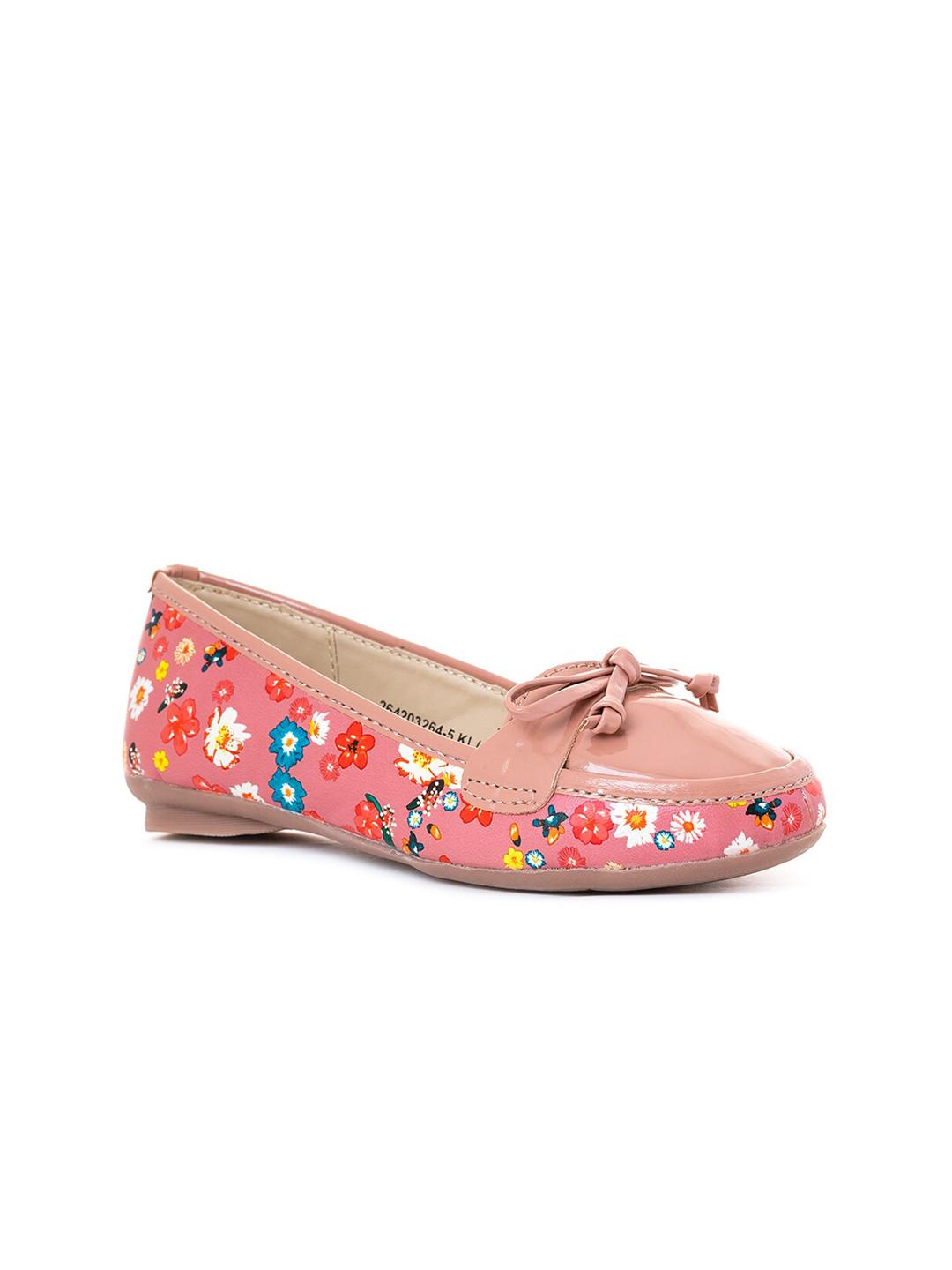 Khadims Girls Pink Printed Slip-On Sneakers