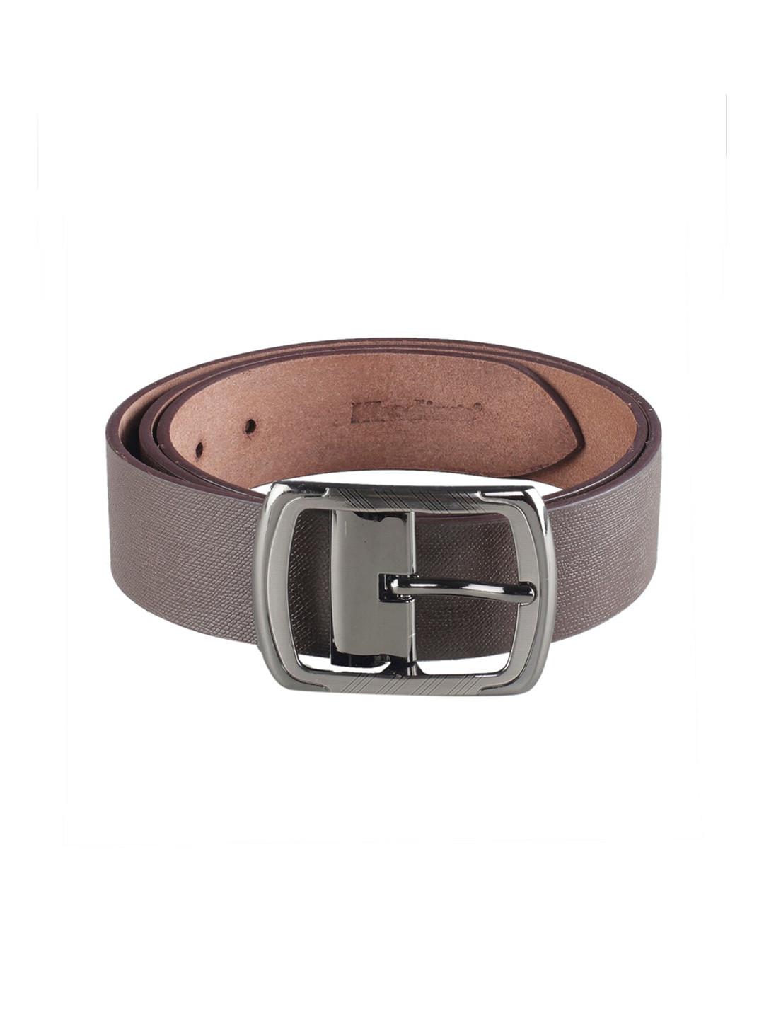 Khadims Men Textured Leather Formal Belt