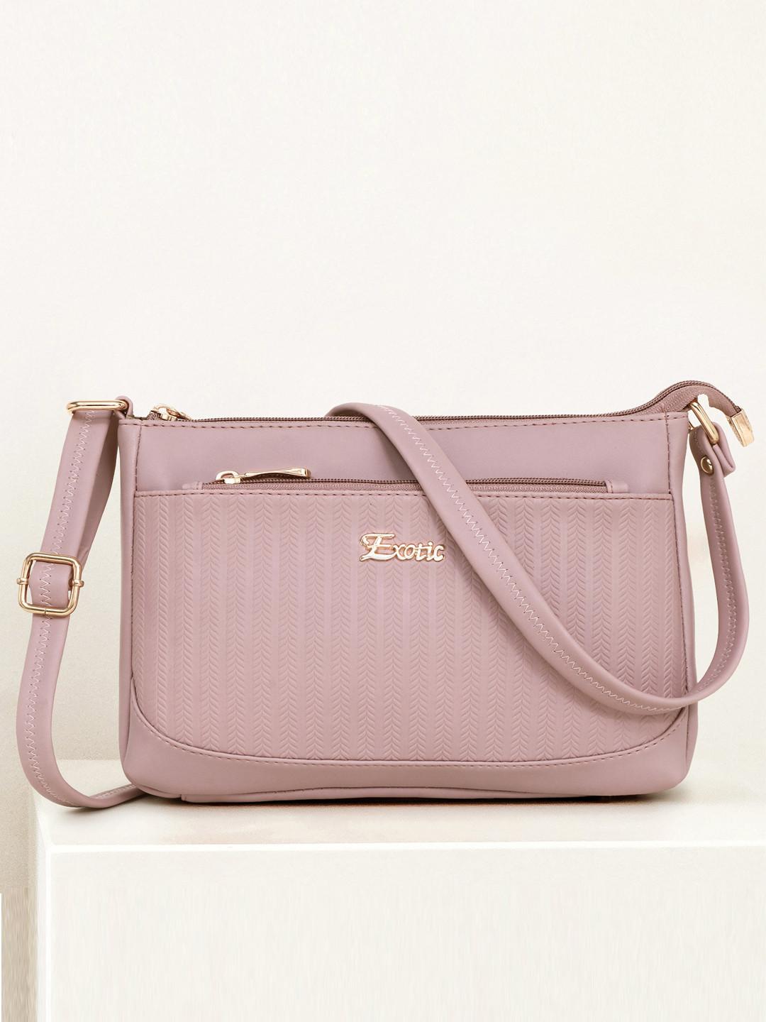 Exotic Quilted Structured Sling Bag