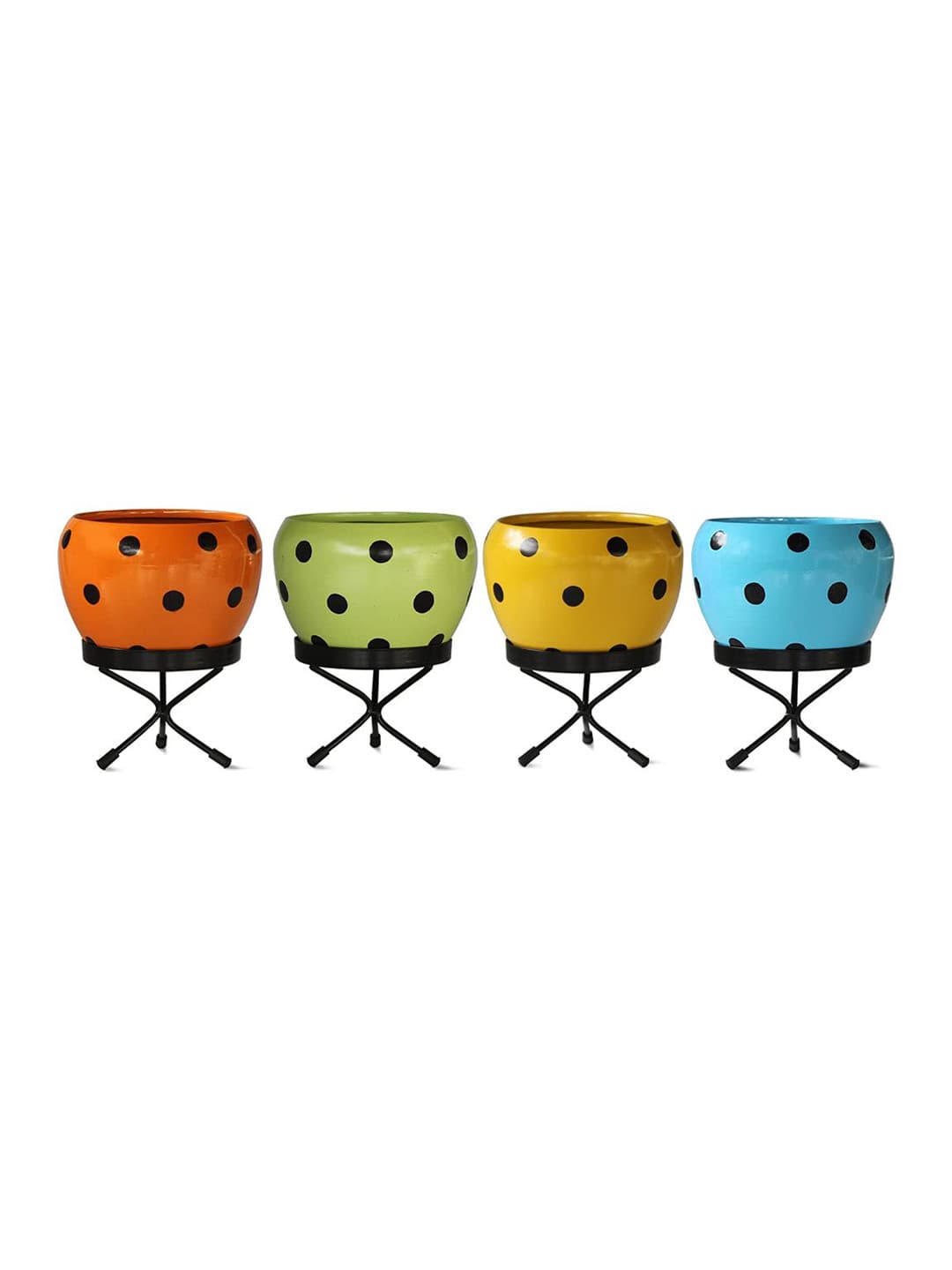 TRUSTBASKET Set Of 4 Leo Planter
