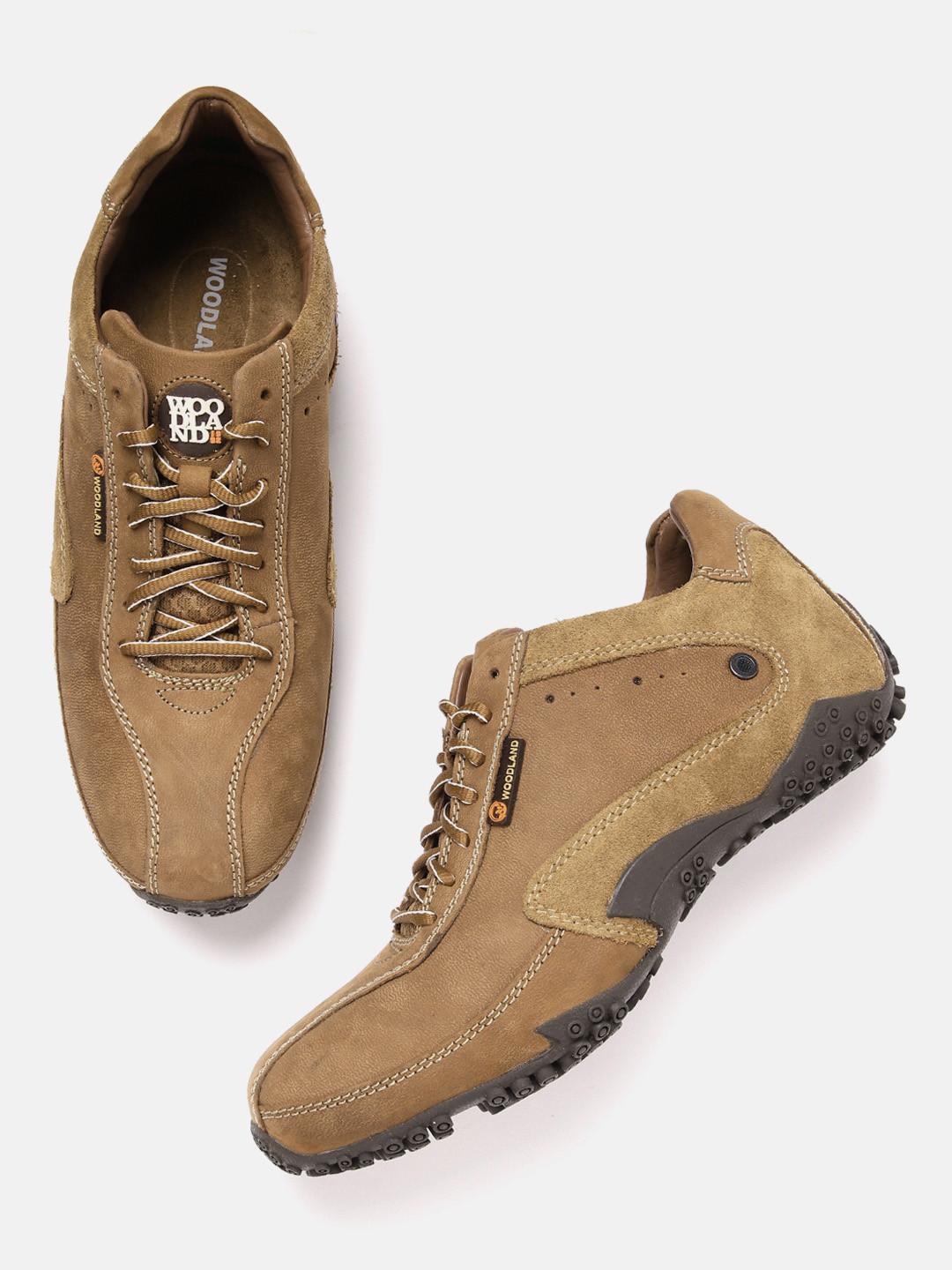 Woodland Men Nubuck Leather Sneakers