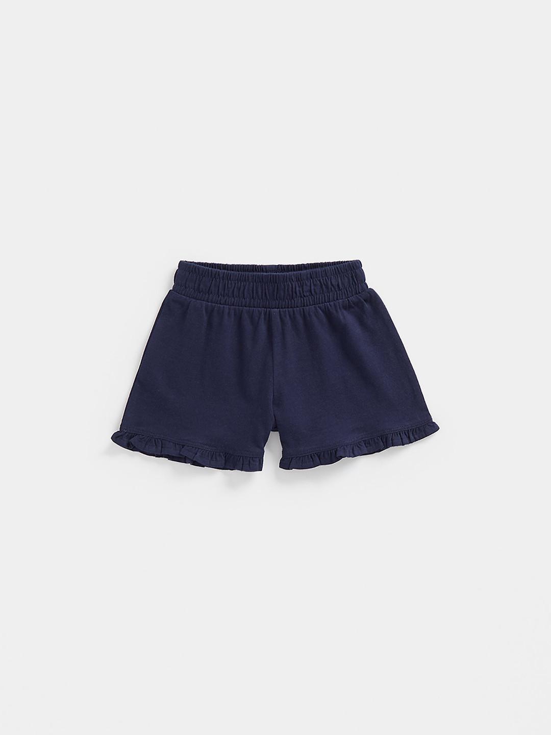 mothercare Girls Solid Pure Cotton Shorts
