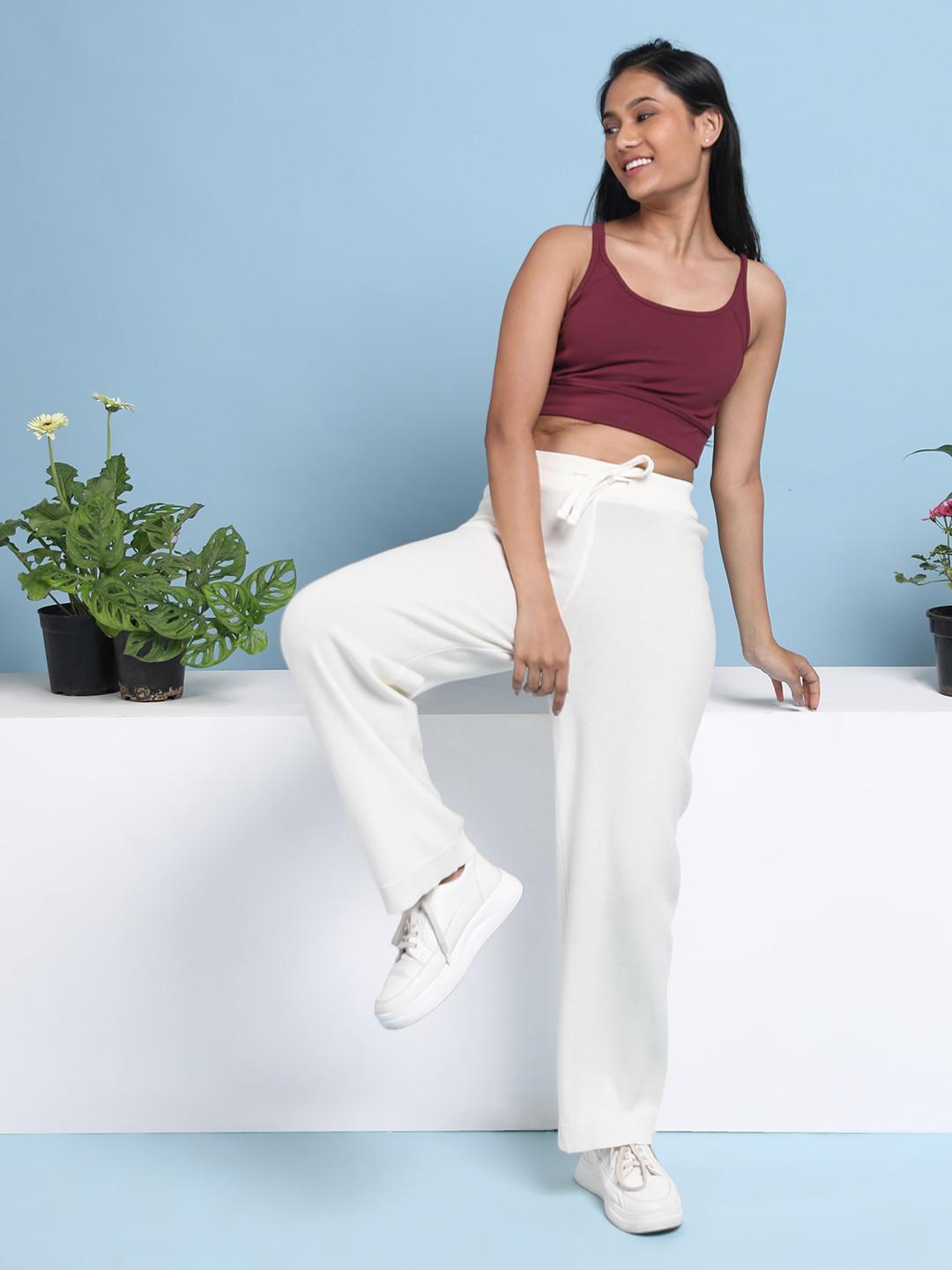 Blissclub Women White Move All Day Pants - Tall